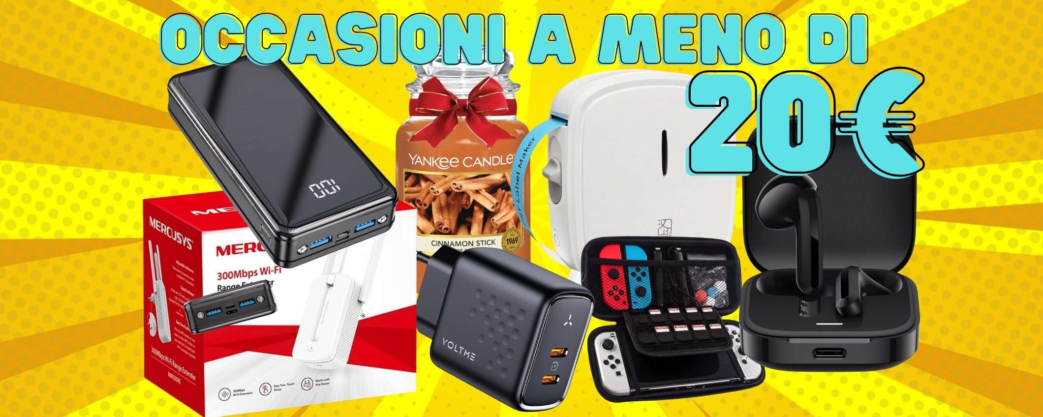 Tutto fino a 20€ su Amazon: ecco le occasioni migliori di oggi