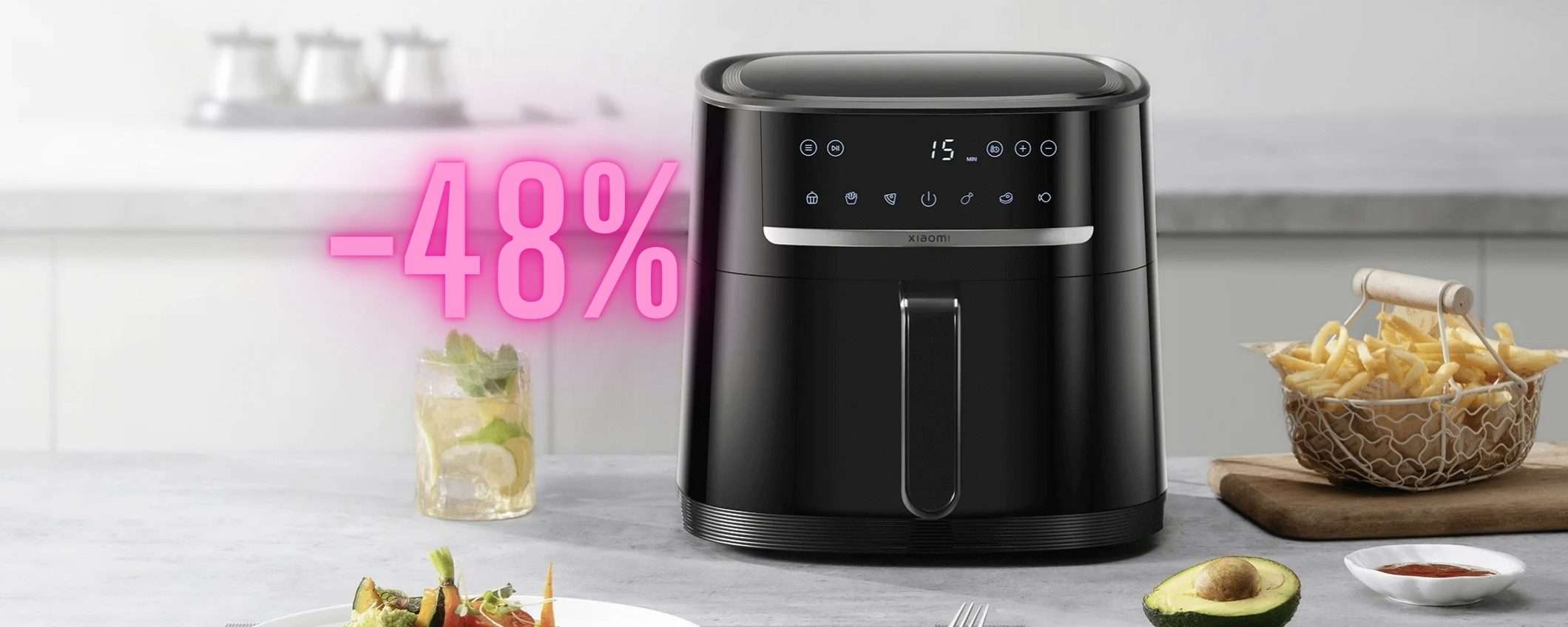 Xiaomi Air Fryer: friggitrice ad aria da 6L in super sconto del 48% tua a 61€