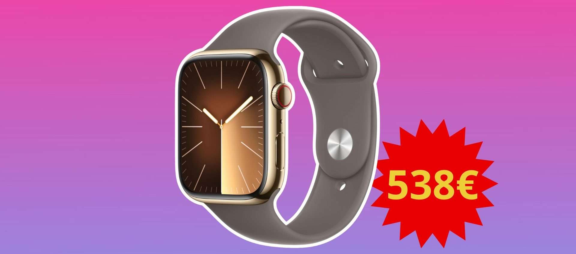 Apple Watch Series 9 GPS + Cellular: salute e fitness sotto controllo ad un prezzo wow