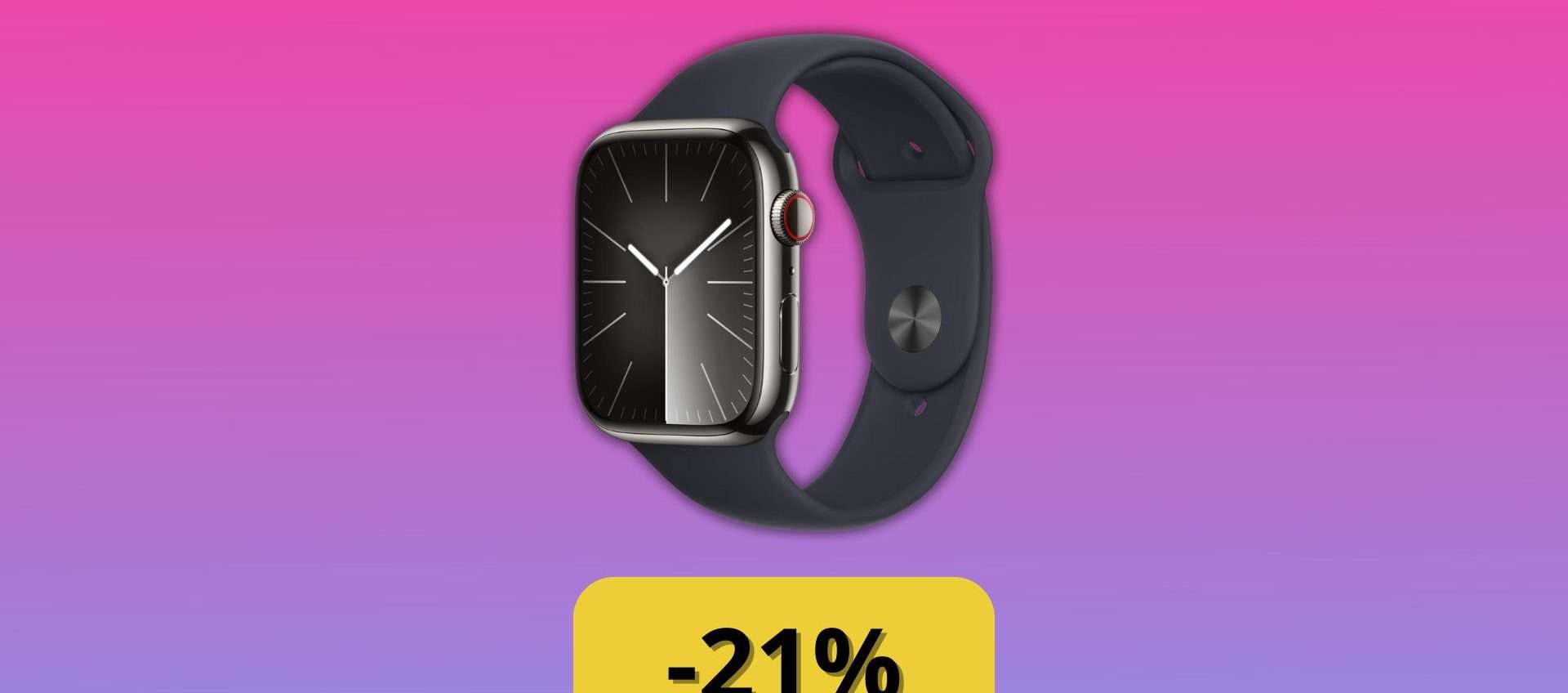 Apple Watch Series 9 (GPS + Cellular): oggi è tuo con il 21% di sconto