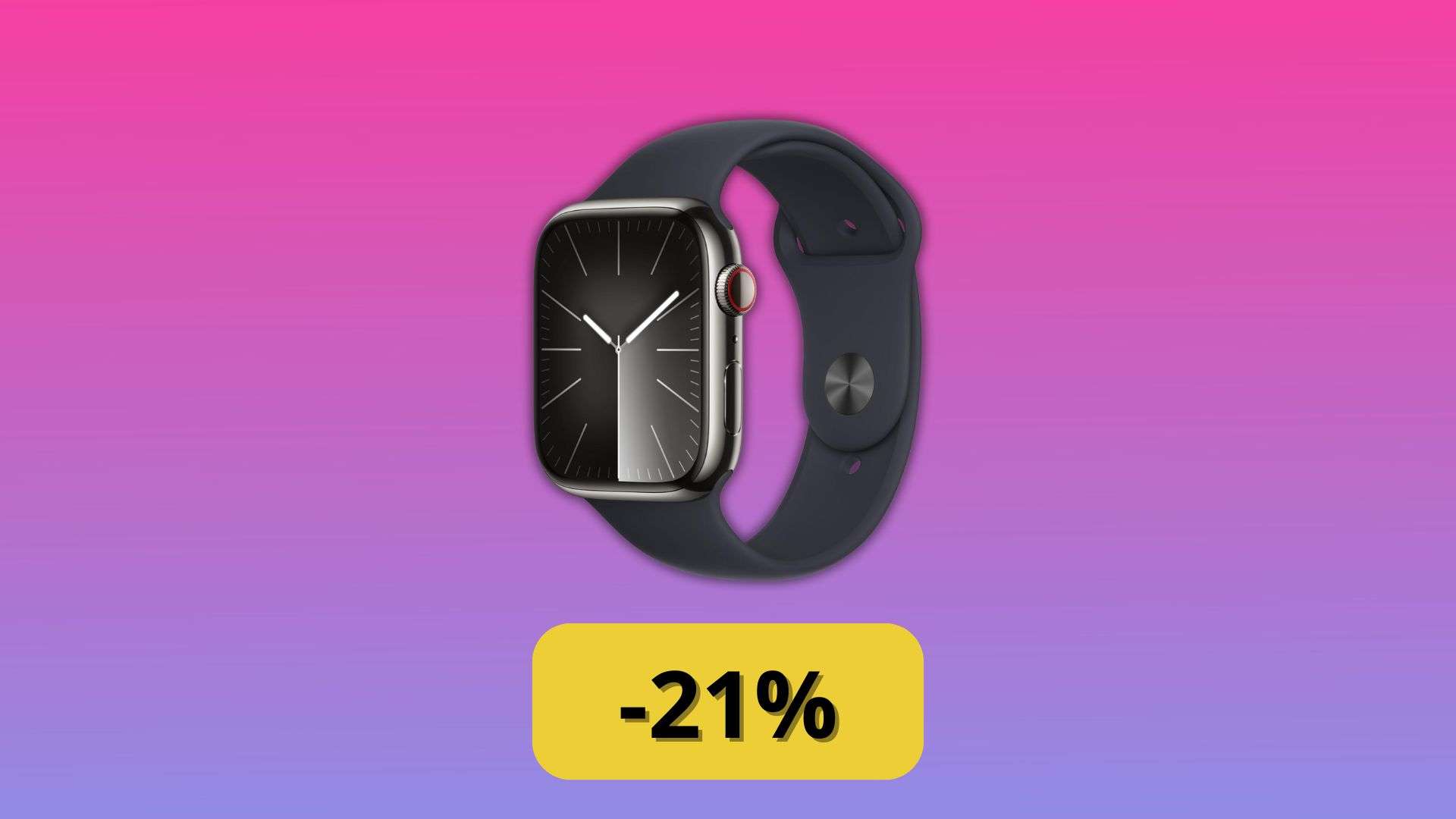 Apple Watch Series 9 (GPS + Cellular): oggi è tuo con il 21% di sconto