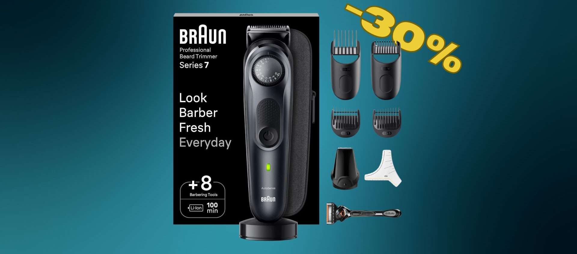 Braun Series 7: rasatura professionale con il 30% di sconto (Amazon)