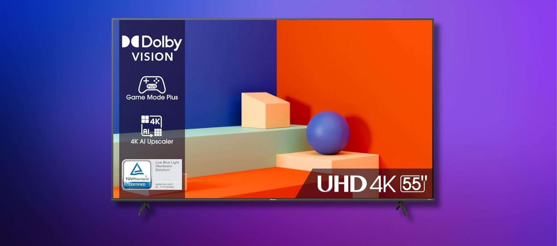 Televisore Hisense 4K UHD da 55