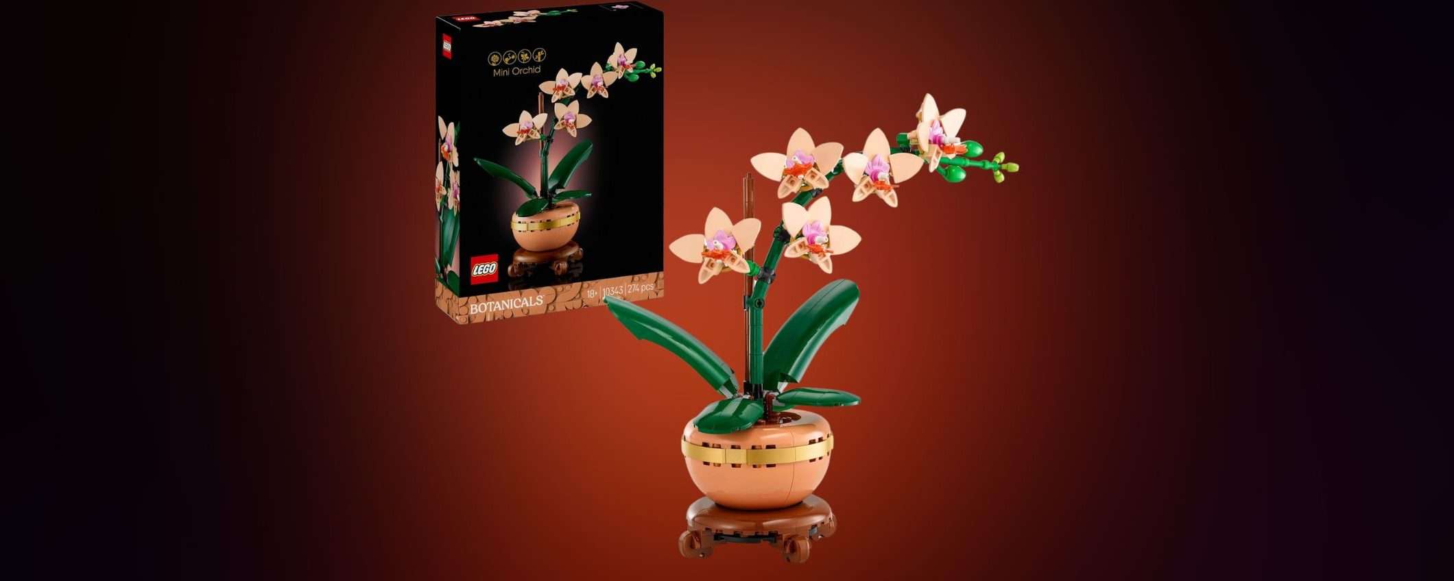 Mini orchidea LEGO: eleganza per la tua casa a soli 29 euro