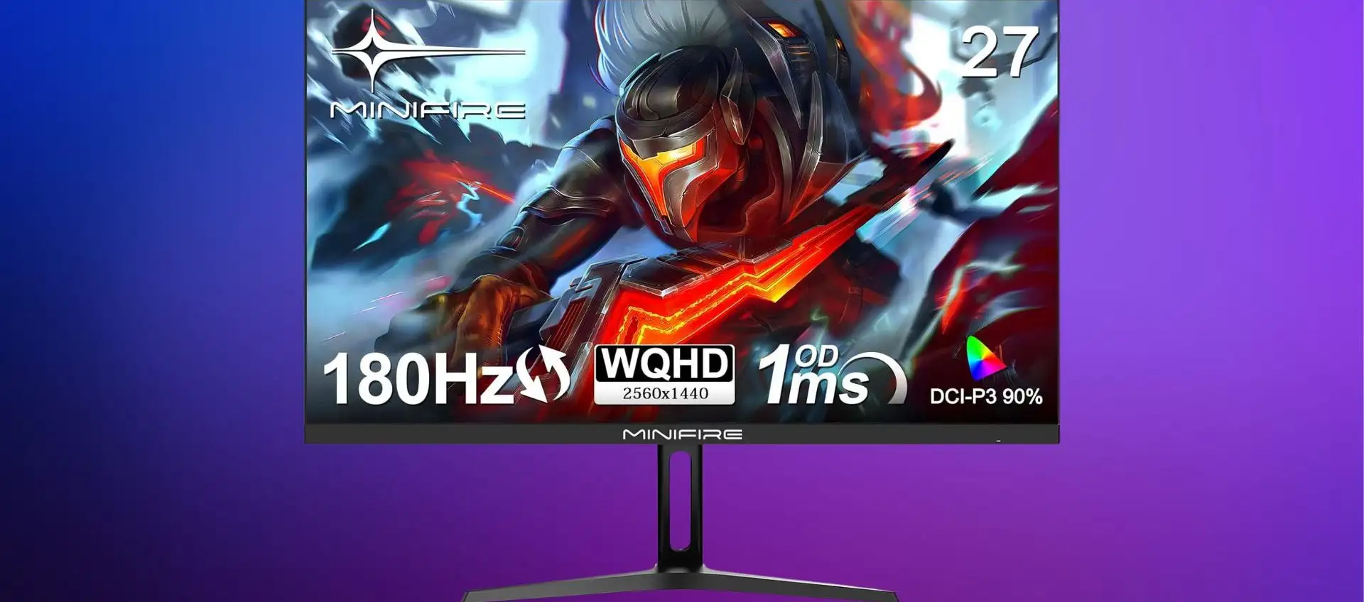 Monitor Gaming da 27 pollici WQHD 2K  in super offerta: risparmia con il coupon