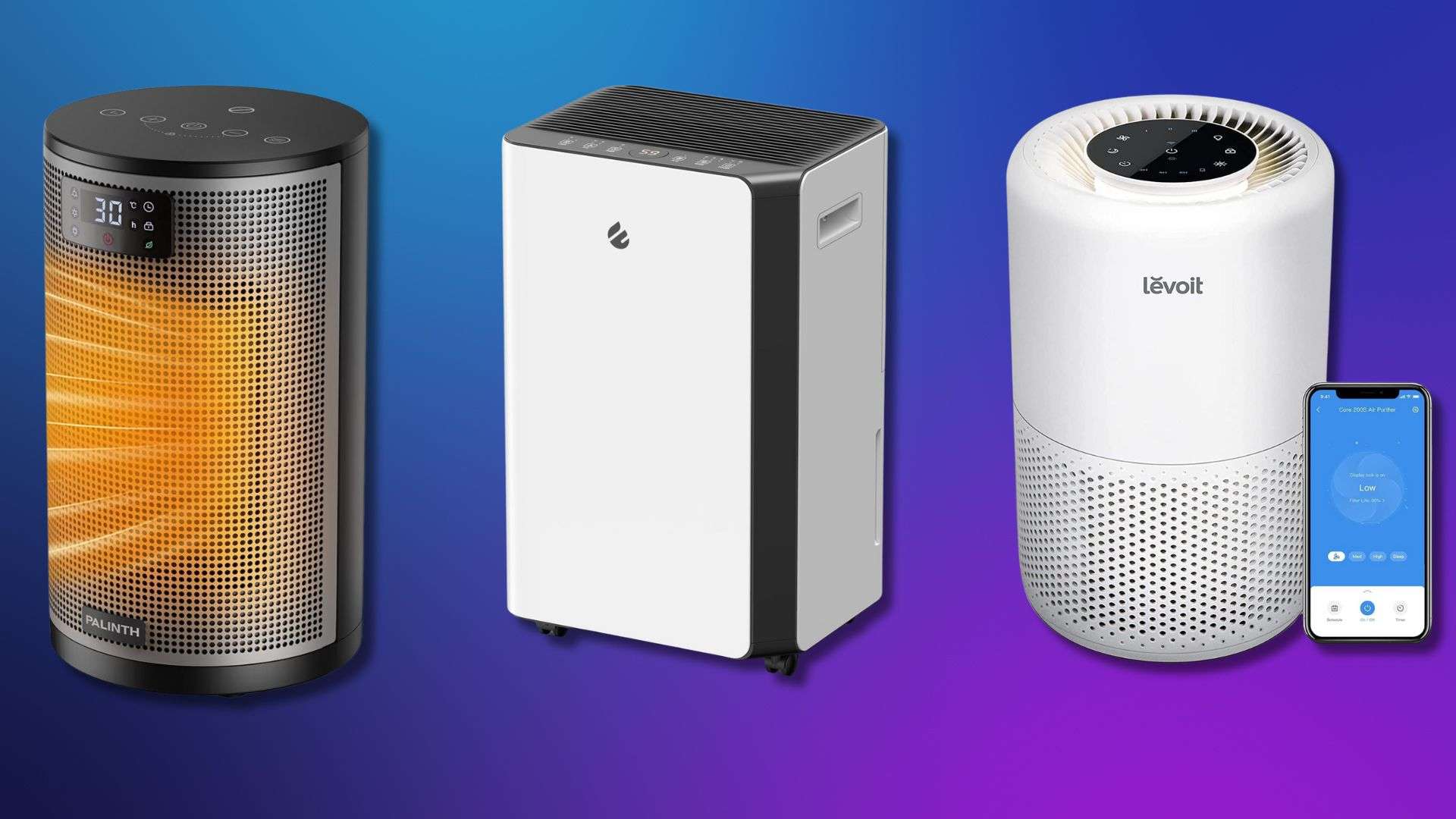 Purificatore d’aria, termoventilatore e deumidificatore: trio d’offerte per la casa pazzesco su Amazon