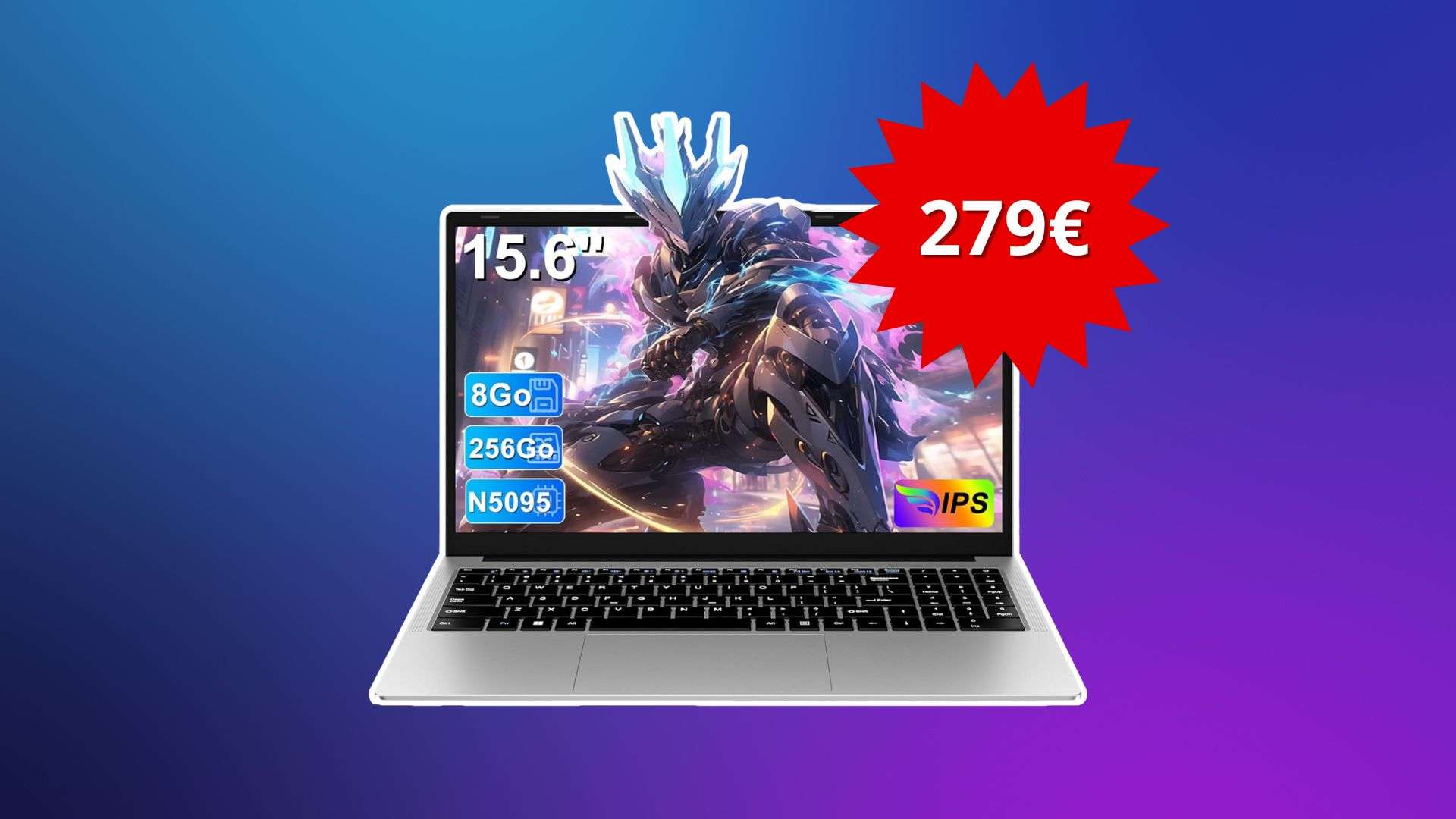 Solo 279,99€ per questo laptop economico con Windows 11: rapporto prestazioni-prezzo senza rivali (Amazon)