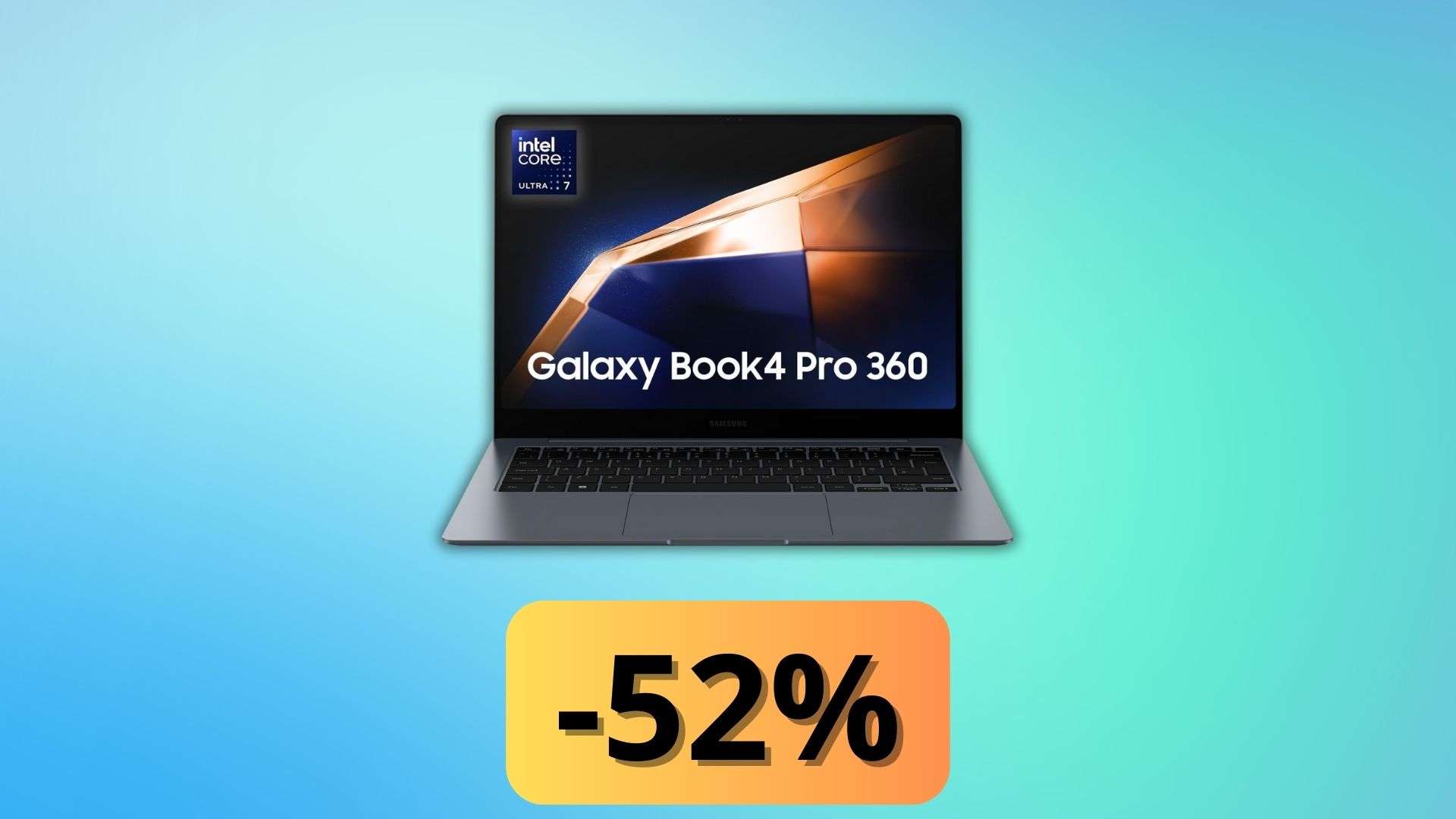 Samsung Galaxy Book4 Pro 360, prezzo in frantumi: oggi risparmi il 52% (anche a rate)