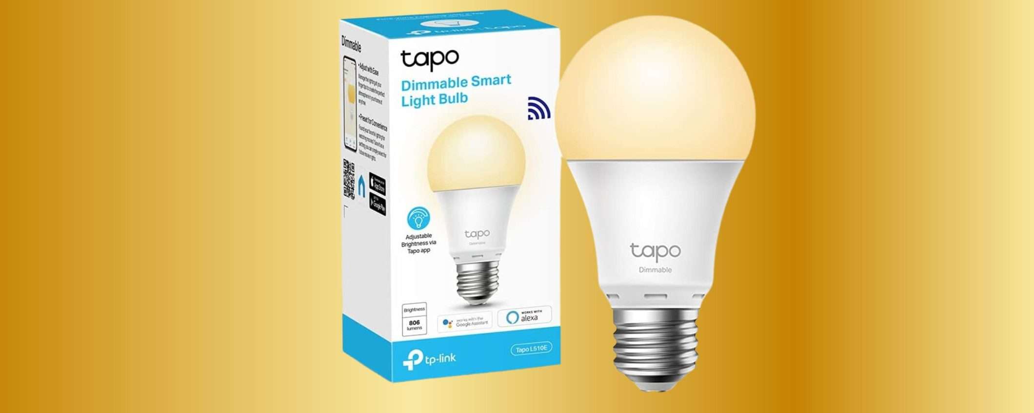 Lampadina WiFi E27 TP-Link a 7,99 euro: occasione Amazon (-40%)