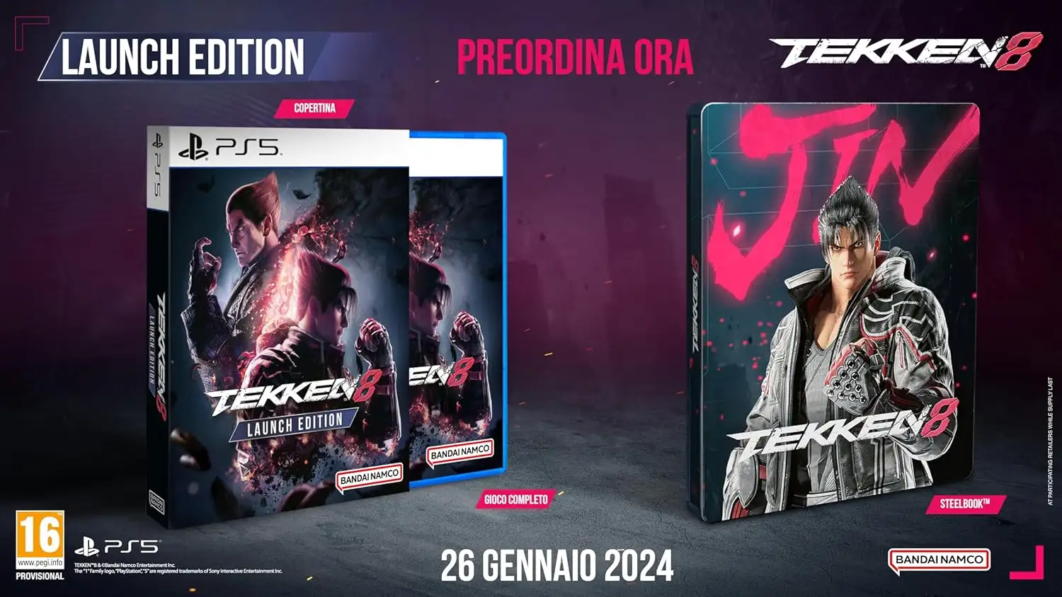 Tekken 8 Day1 Edition + Steelbook: l'esclusiva Amazon con il 40% di sconto