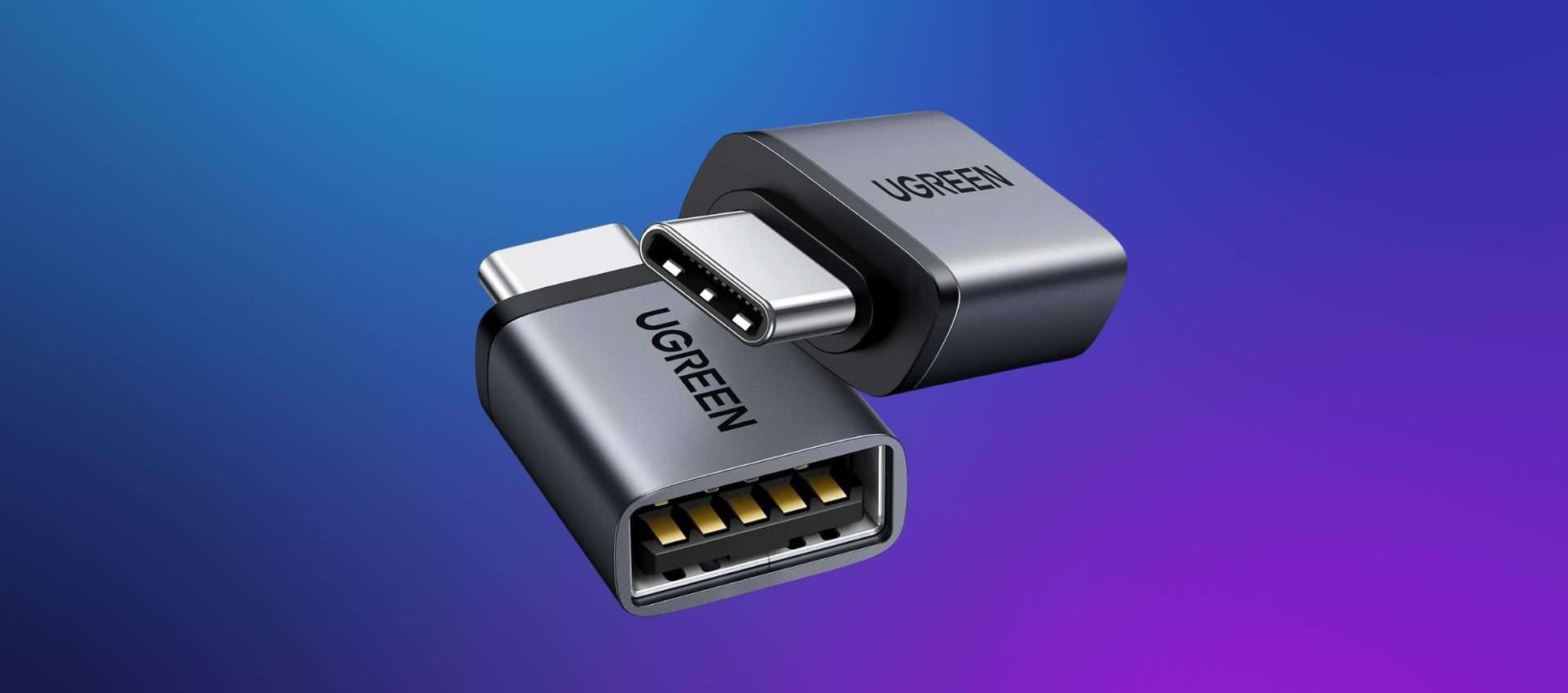 Adattatore USB a tipo C: compatto e in offerta su Amazon a soli 7,19€