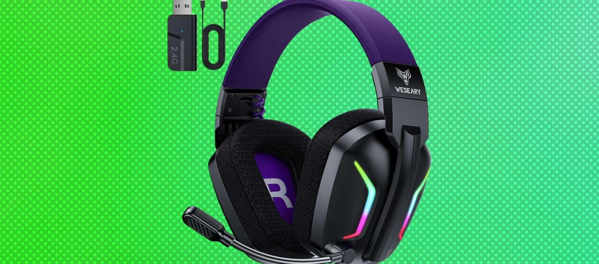 WESEARY WG1: cuffie gaming wireless con il 37% di sconto