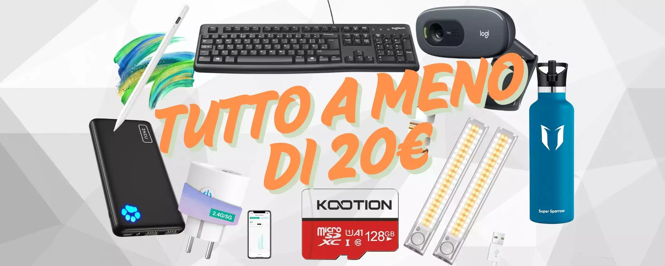 Amazon impazzisce: oggi ci sono tanti gadget utilissimi a meno di 20€