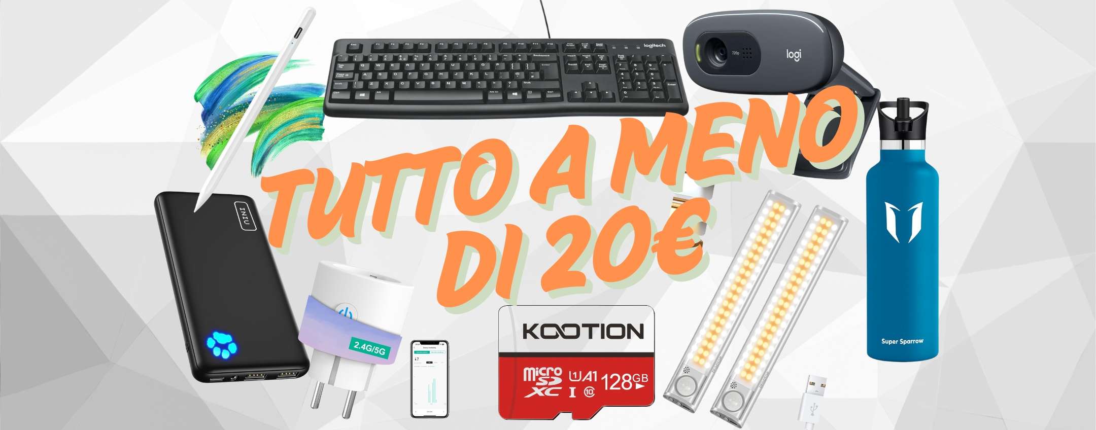 Amazon impazzisce: oggi ci sono tanti gadget utilissimi a meno di 20€