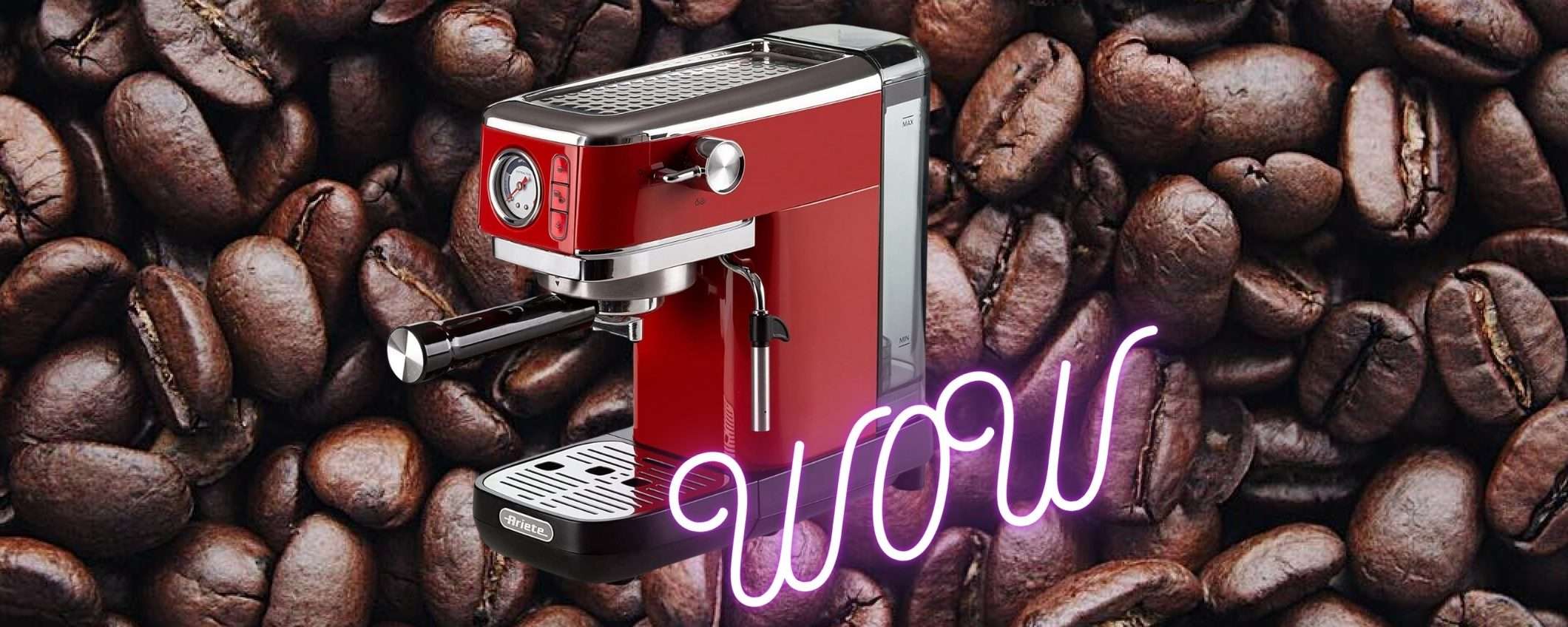 Ariete 1381: macchina per espresso in polvere e in cialde più montalatte