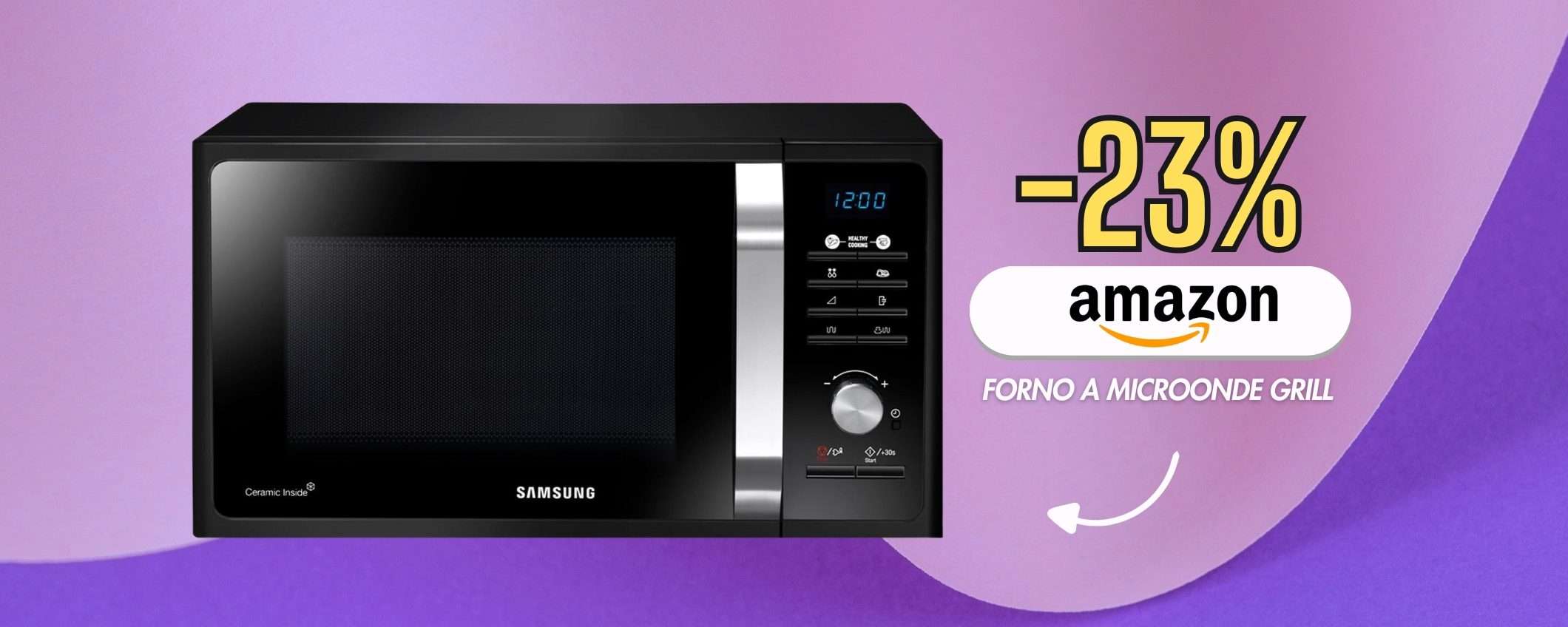 Samsung microonde con funzione Grill: in cucina è una certezza (-23%)