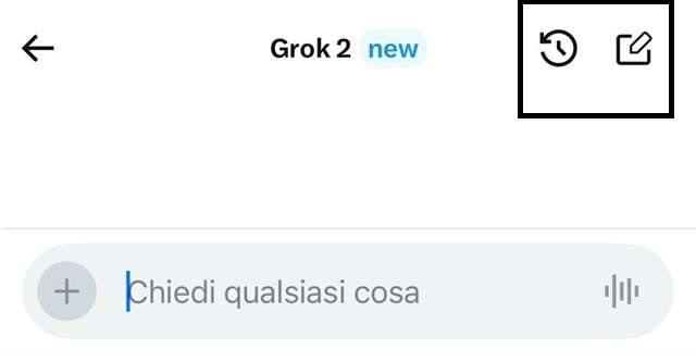 Cronologia e nuova chat: l’uso pratico di Grok