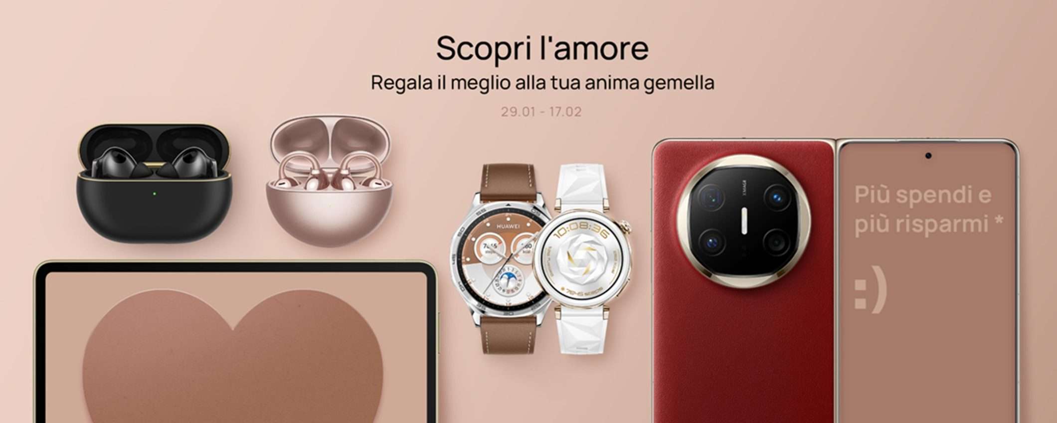 Da Huawei arriva una pioggia di coupon per San Valentino