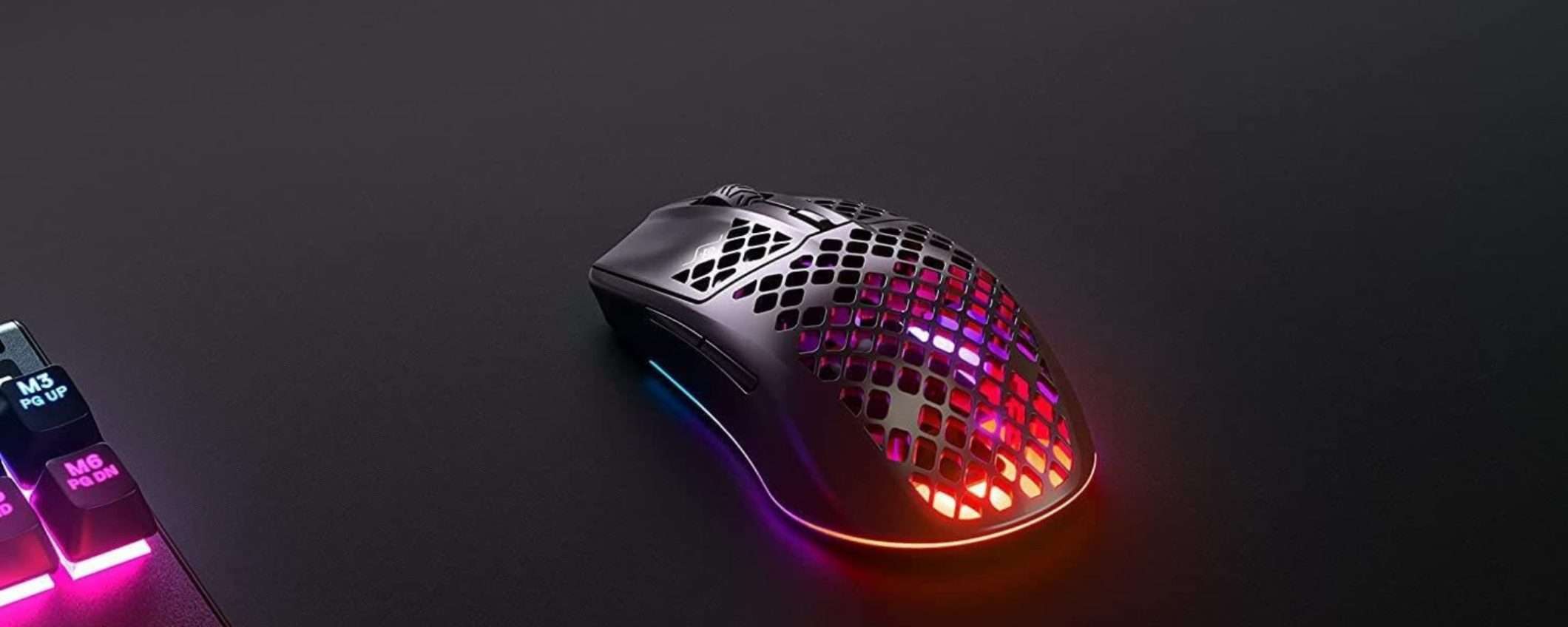 LEGGERISSIMO e con tanta AUTONOMIA: il mouse SteelSeries Aerox 3 Wireless Onyx a 69€