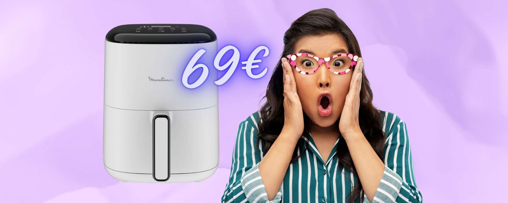 Offerta folle di Amazon per la friggitrice ad aria Moulinex da 3L (69€)