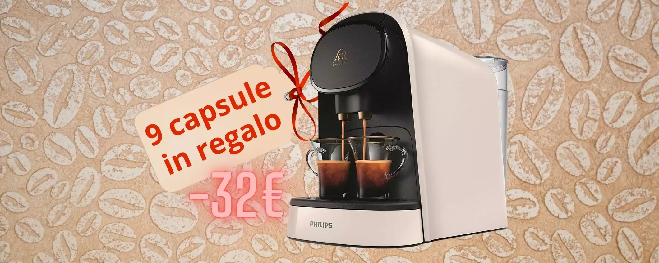 Philips L'Or Barista: macchina da caffè con capsule singole e doppie (-32€)