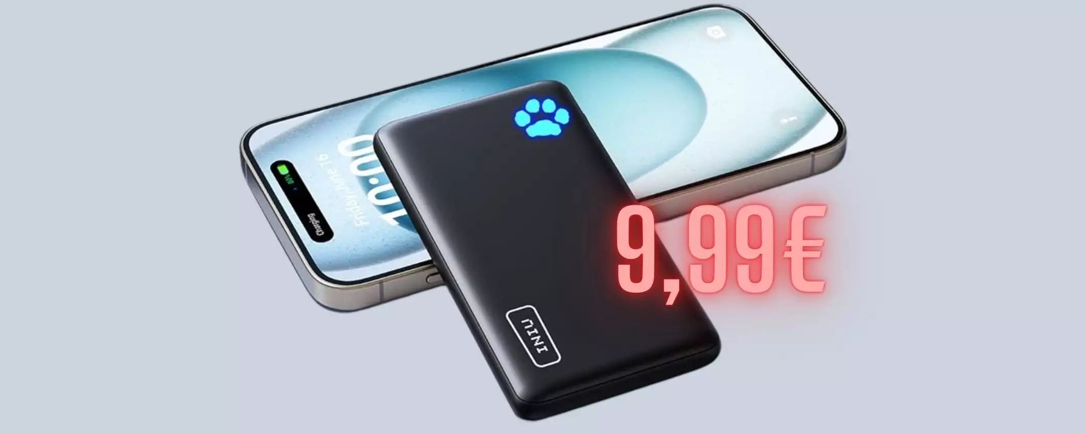 Promo shock su Amazon: solo 9,99€ per il Power Bank INIU da 10000mAh