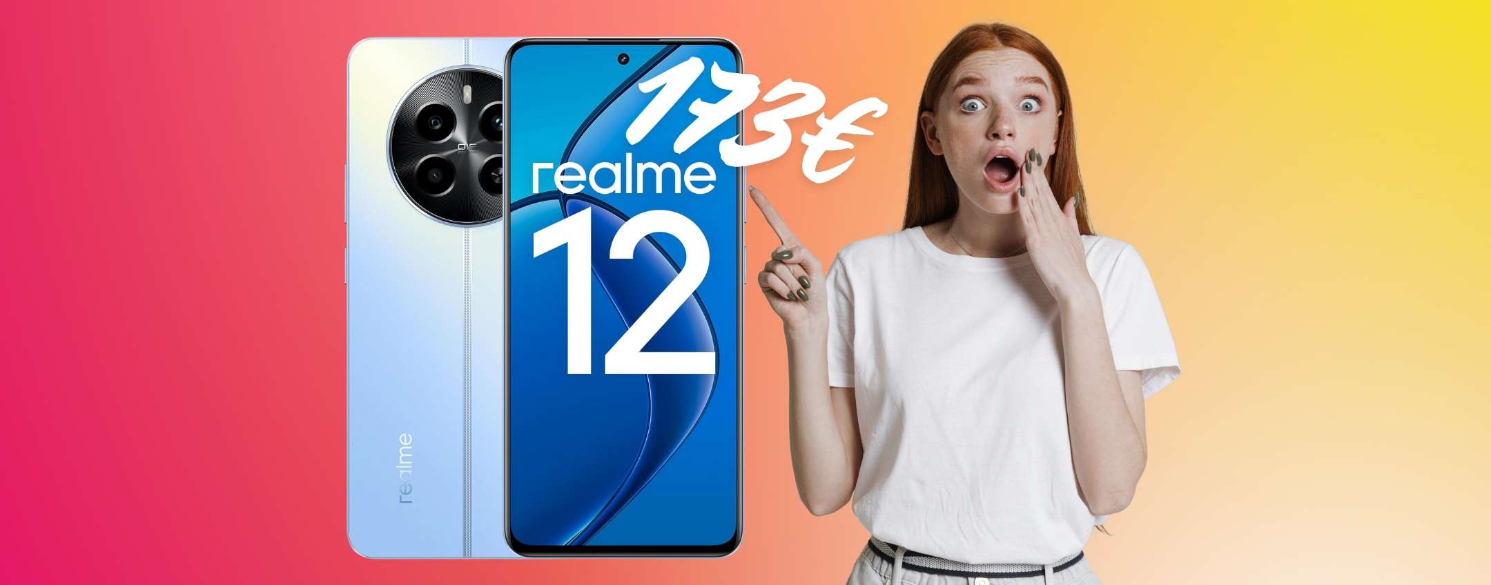 realme 12 (8/256GB) con fotocamera Sony LYT-600 da 50MP è super