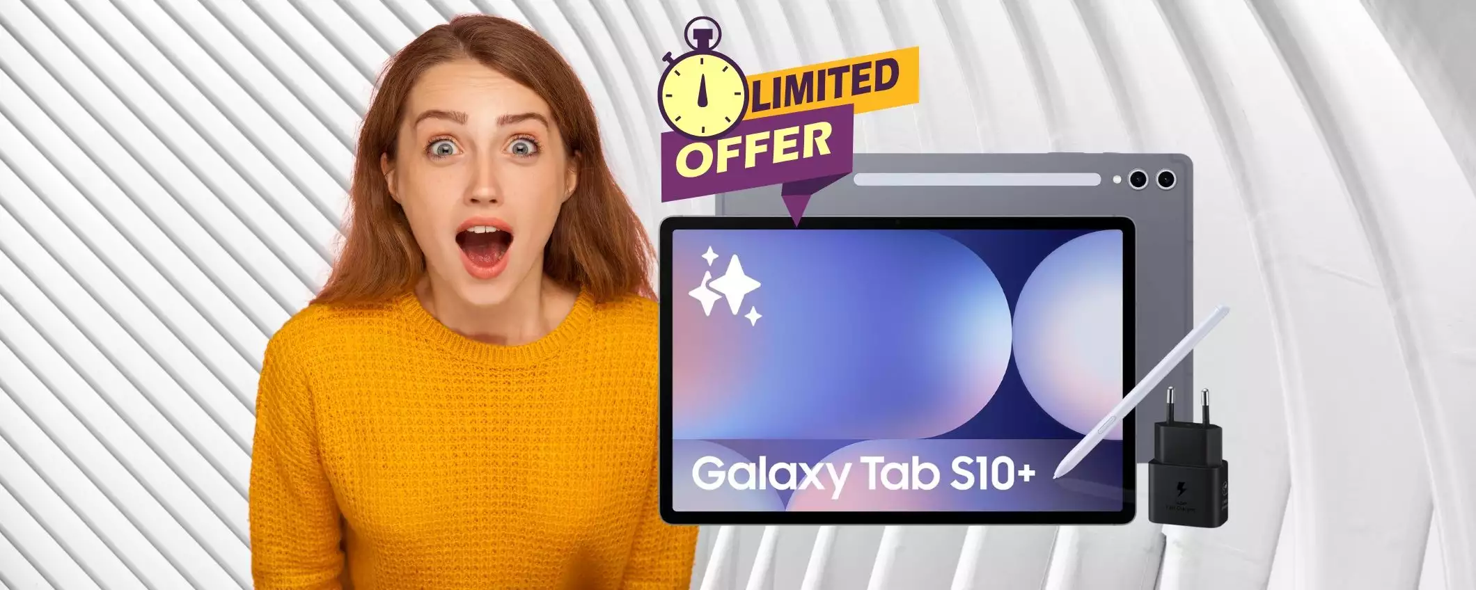 Samsung Galaxy Tab S10+ è un portento e oggi su Amazon in doppio sconto