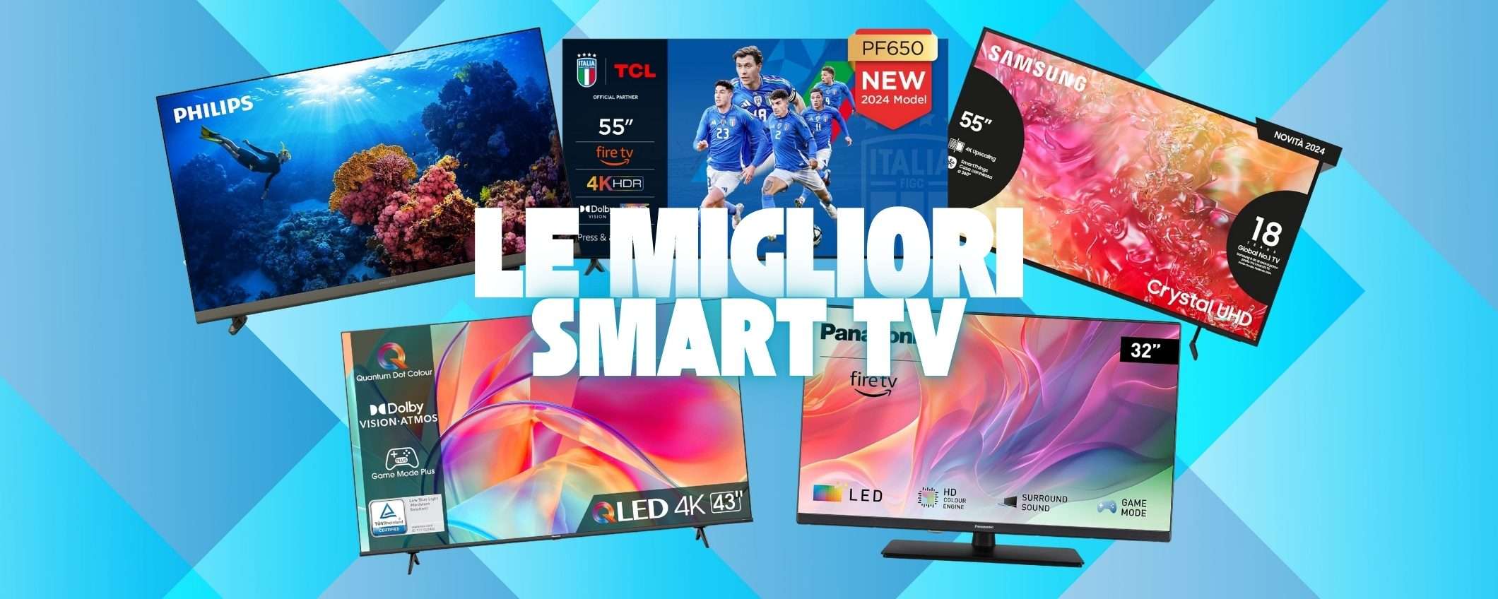 Il valzer degli sconti su Amazon ti porta 5 Smart TV a prezzi sconvolgenti