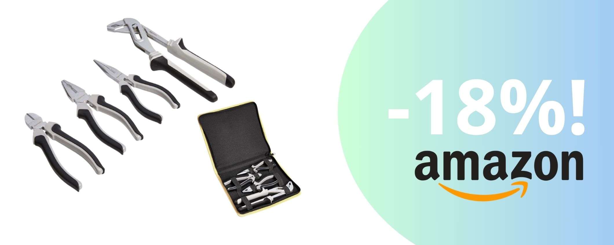 Set di pinze Amazon Basics: qualità eccellente ad un prezzo da capogiro