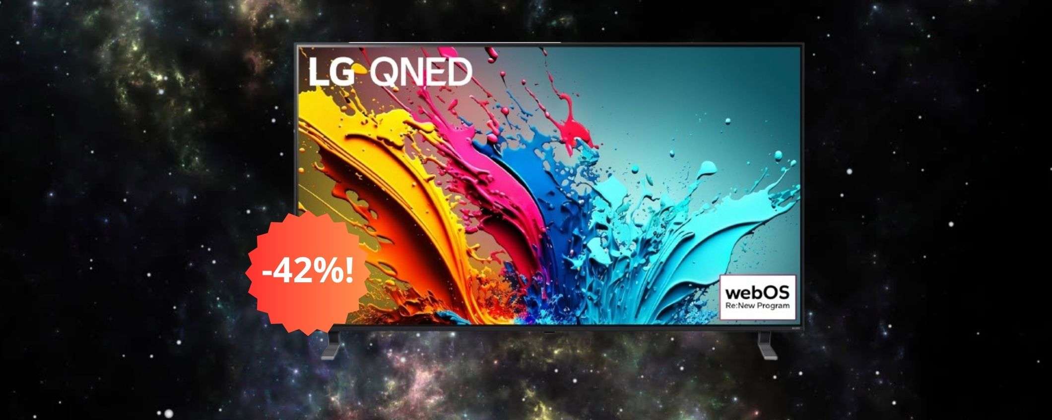 LG QNED 55'' la smart TV 4K dalle funzionalità avanzate e design ad un ottimo prezzo