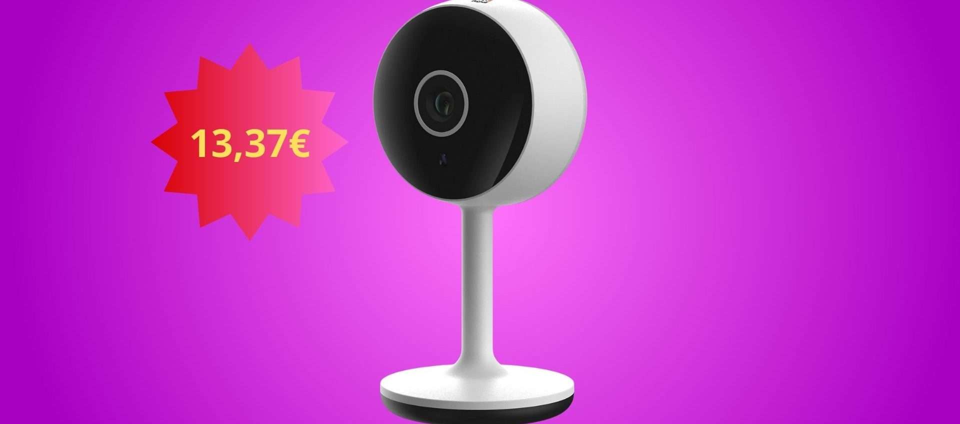 Telecamera Wi-Fi Dom-e, offerta clamorosa: sicurezza domestica a meno di 14€!