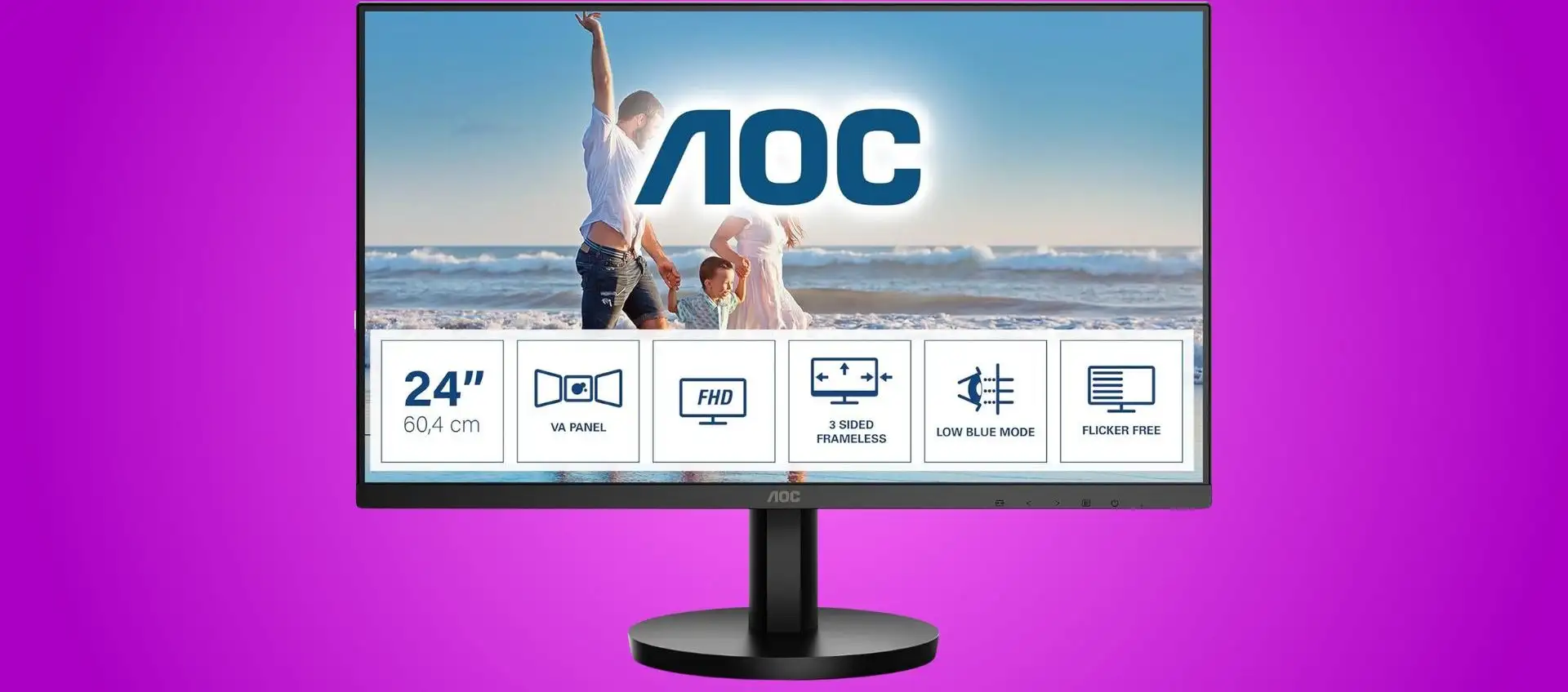 Monitor AOC da 24