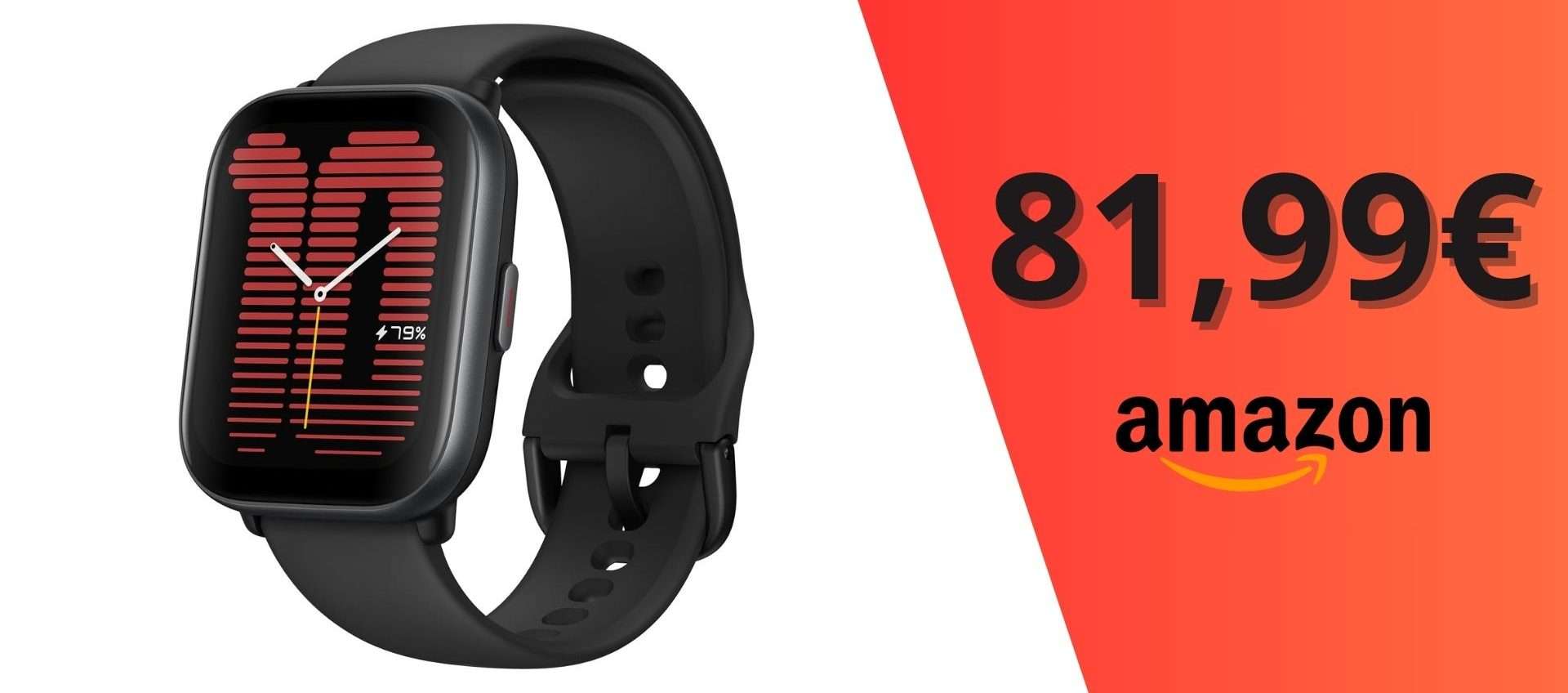 Amazfit Active: smartwatch con GPS e coach AI con SUPER sconto su Amazon