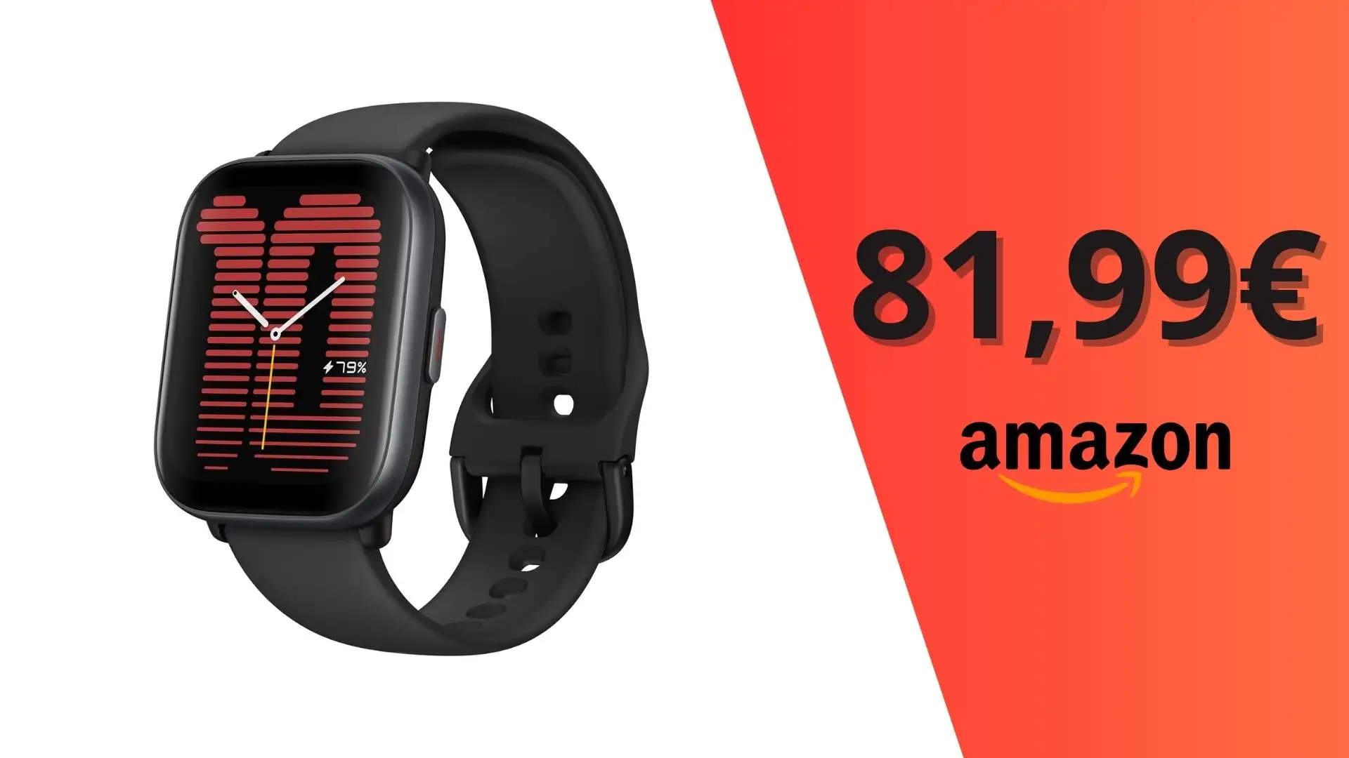 Amazfit Active: smartwatch con GPS e coach AI con SUPER sconto su Amazon