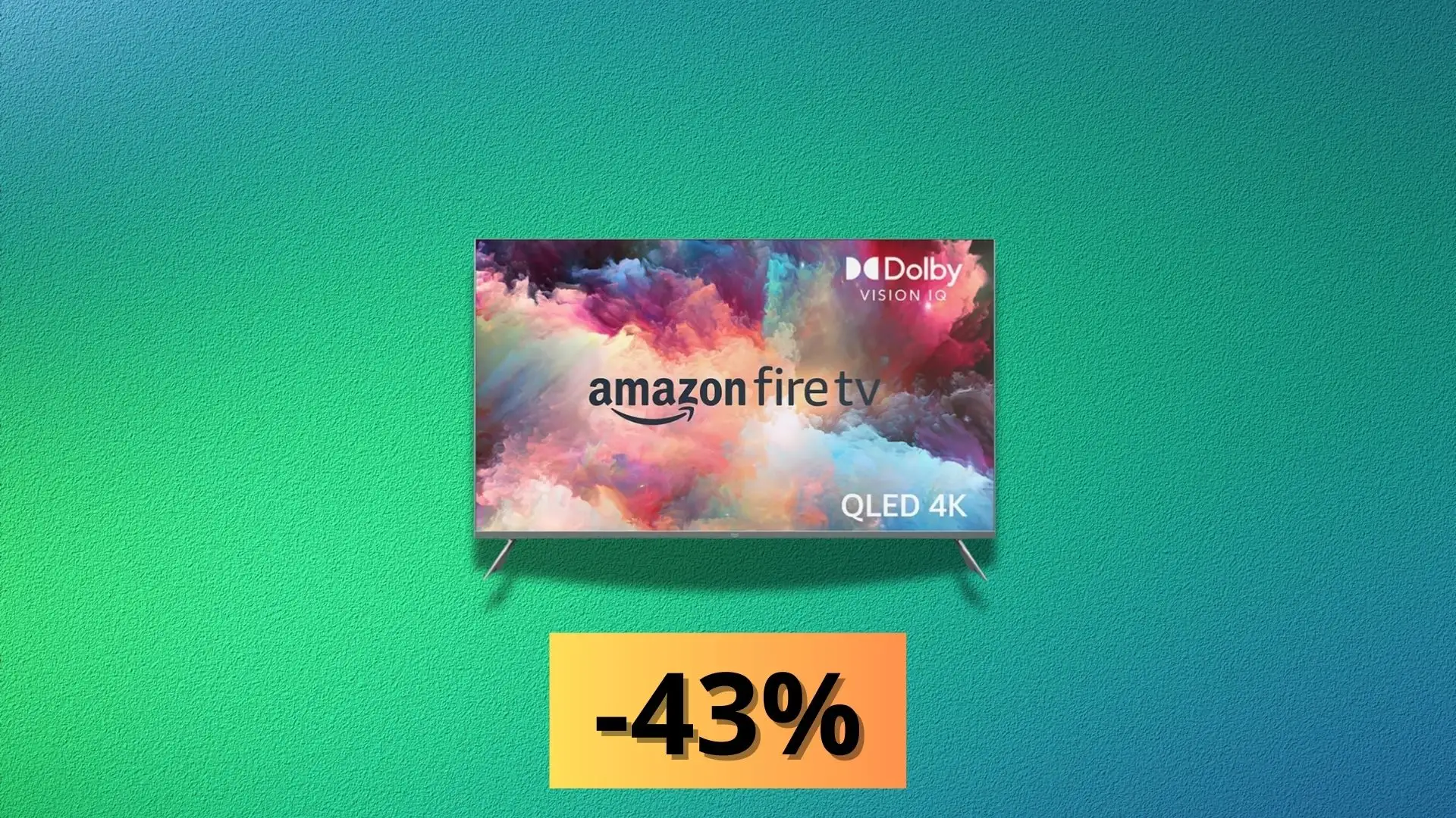 Amazon Fire TV Omni QLED: Smart TV 4K con Alexa, sconto del 43%