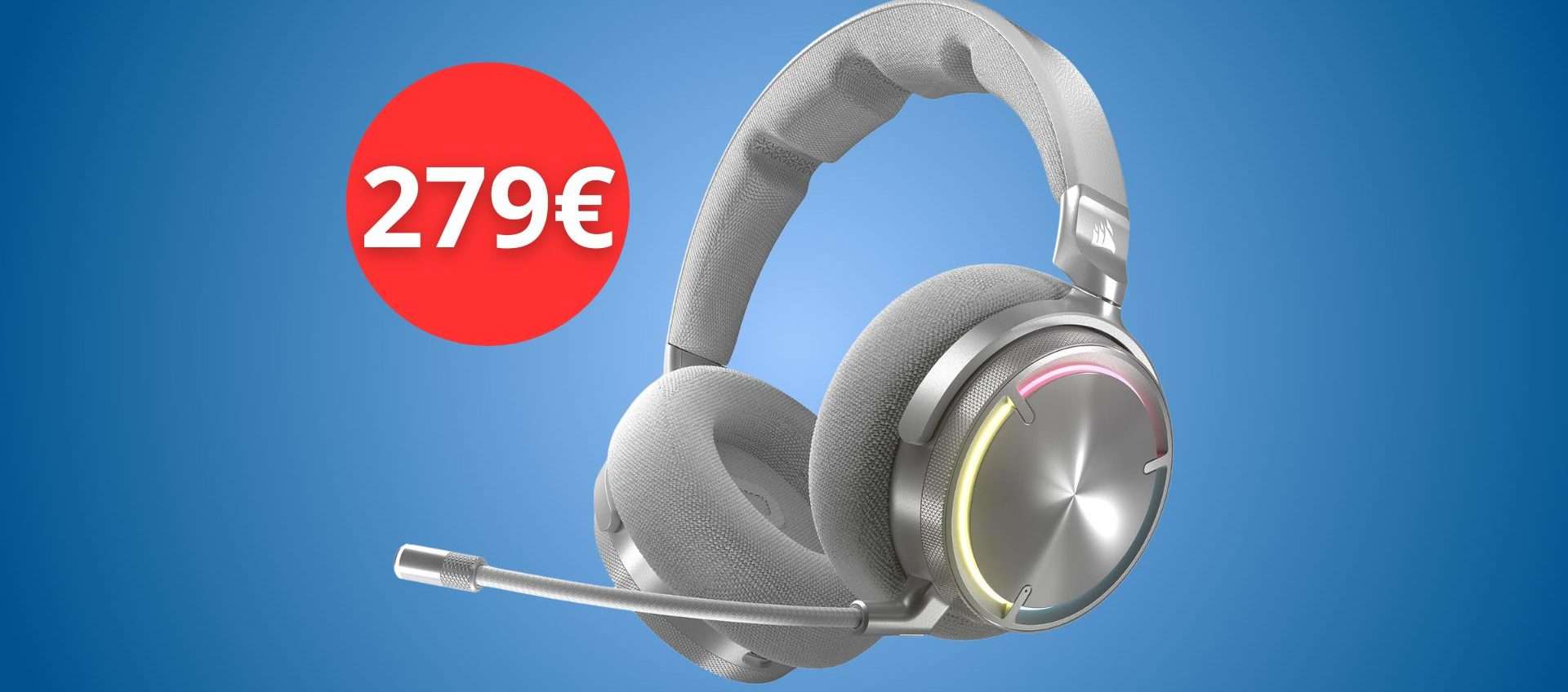 Corsair Virtuoso Max in offerta: cuffie gaming degne di un re, oggi risparmi 50€