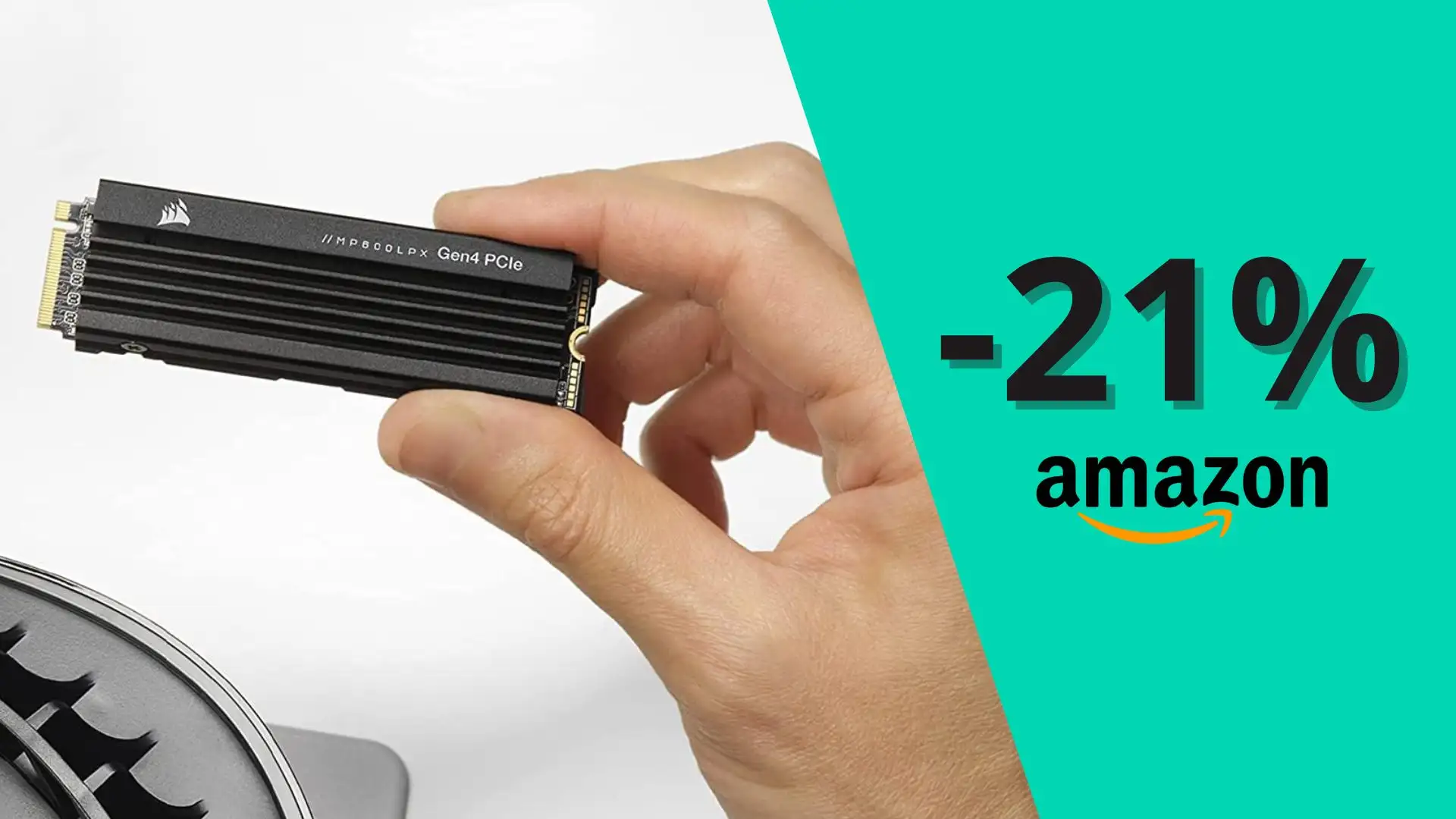 SSD Corsair da 2TB, offerta bomba: il prezzo crolla da 239 a soli 159 euro (Amazon)