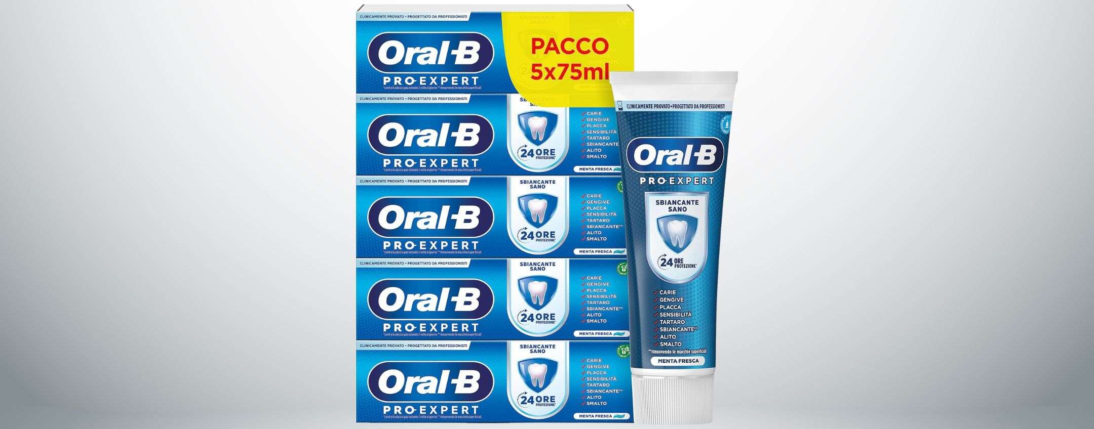 Dentifricio Oral-B Sbiancante: prezzo SCORTA su Amazon