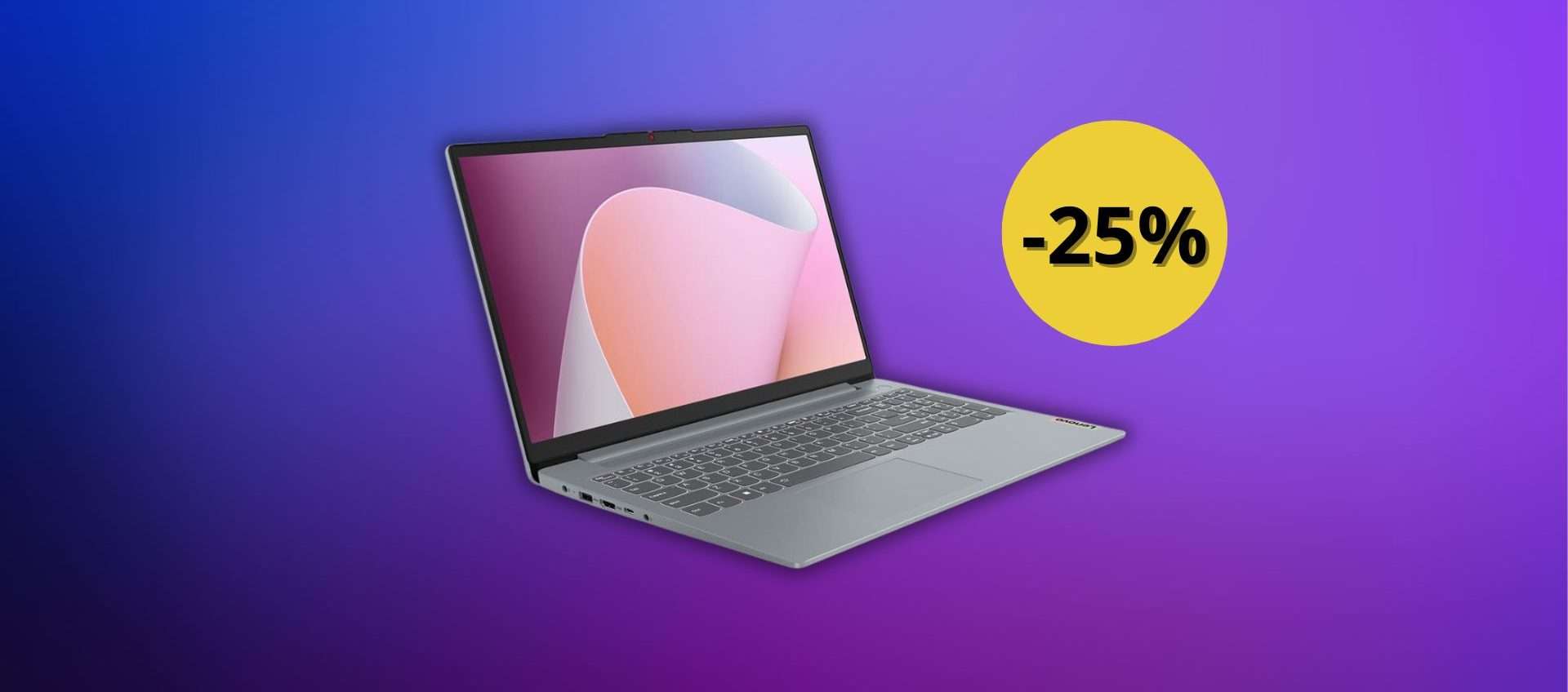 Lenovo IdeaPad Slim, oggi lo paghi 597€ (25%): perfetto per lavoro e studio