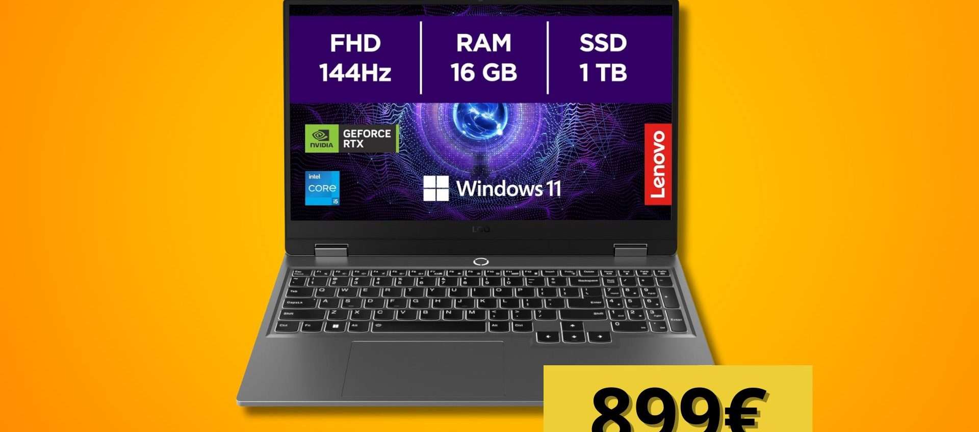 Lenovo LOQ 15: laptop con RTX 4050 in offerta ad un prezzo stracciato