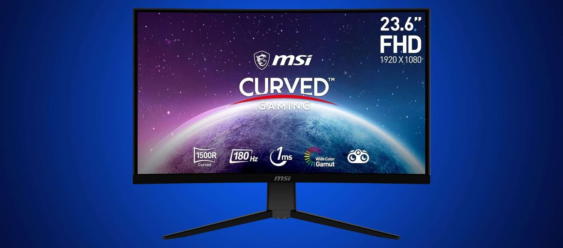 Full HD e curvatura 1500R: monitor MSI da 24