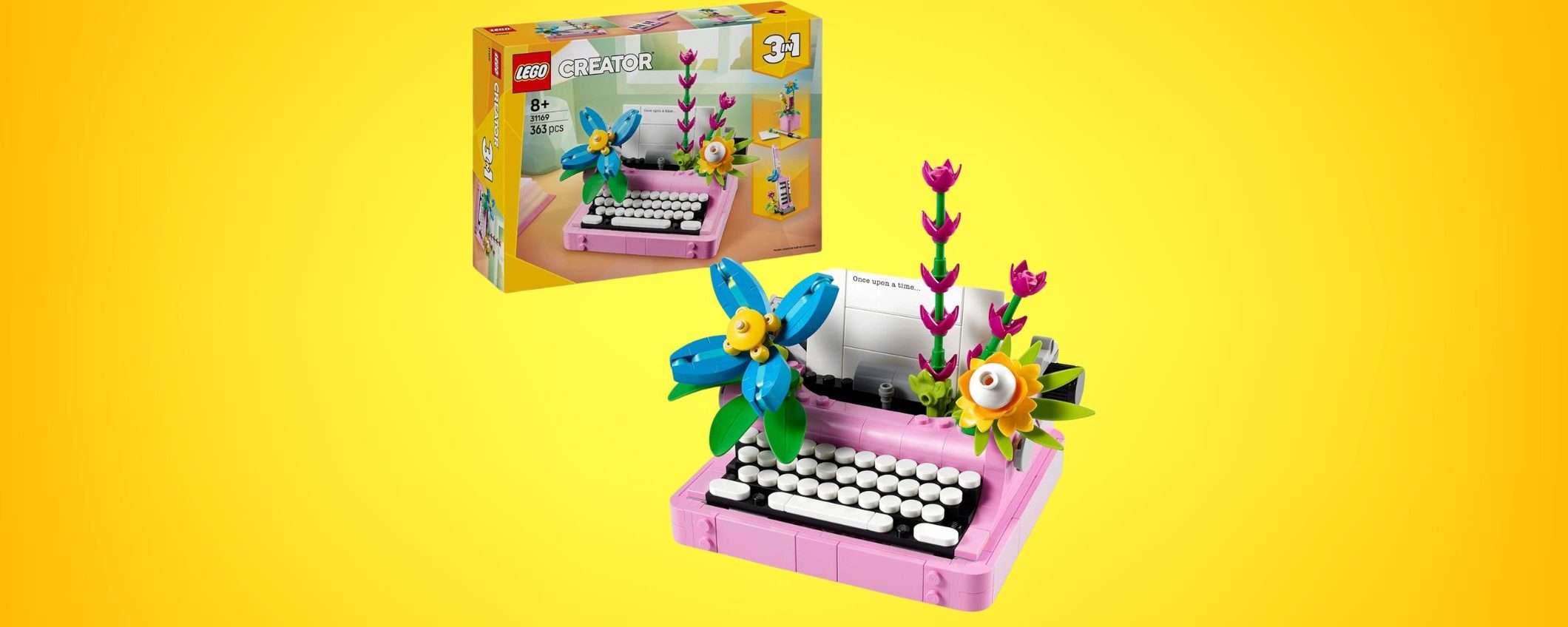 La macchina da scrivere LEGO 3-in-1 è in offerta su Amazon: idea regalo STUPENDA