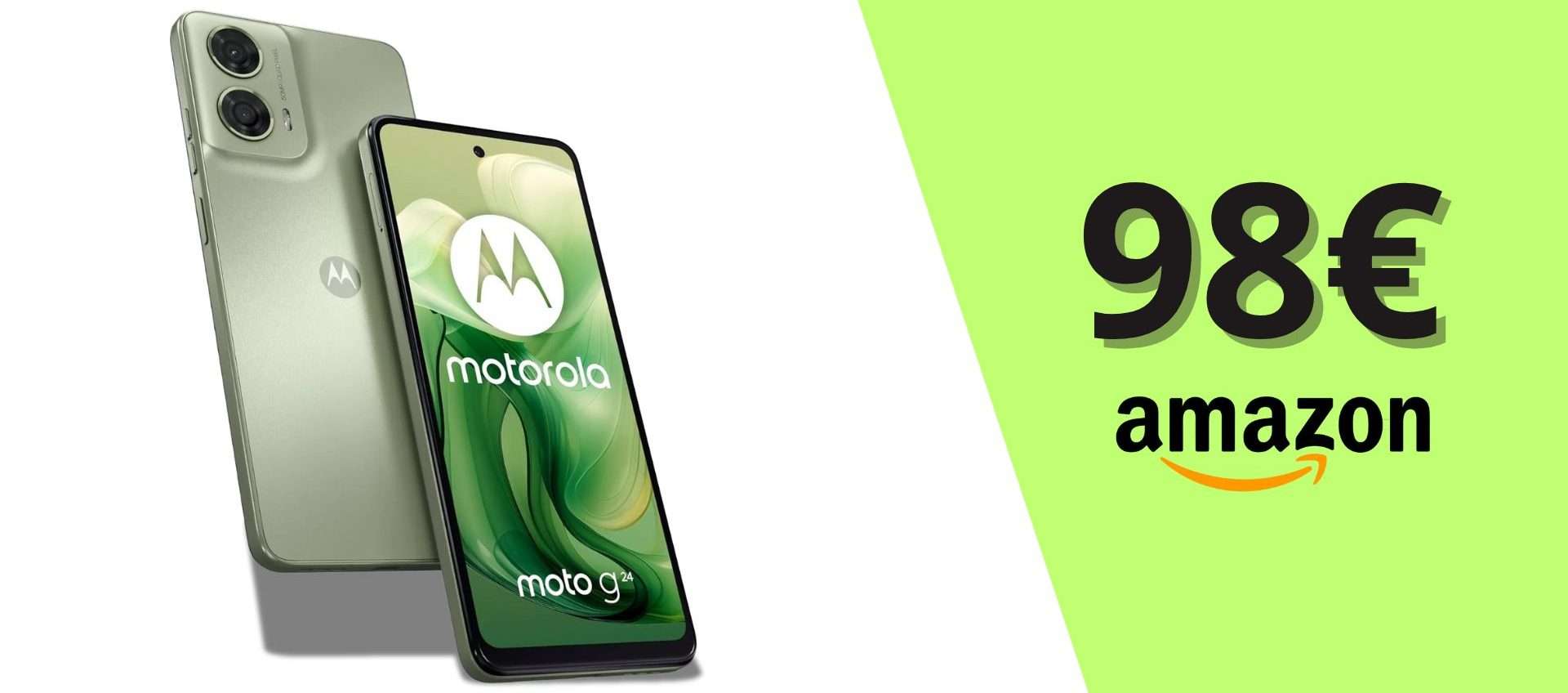 MOTOROLA G24 4G, occasione top: tuo in tre rate da 34,63€