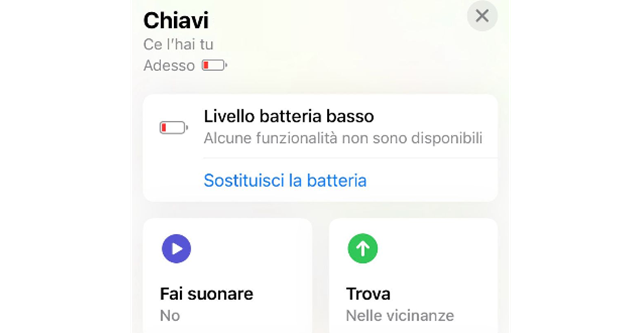 L’AirTag il tracker di Apple