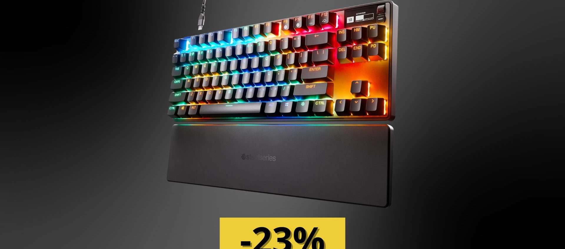 SteelSeries Apex Pro TKL HyperMagnetic: velocissima e in SUPER offerta su Amazon