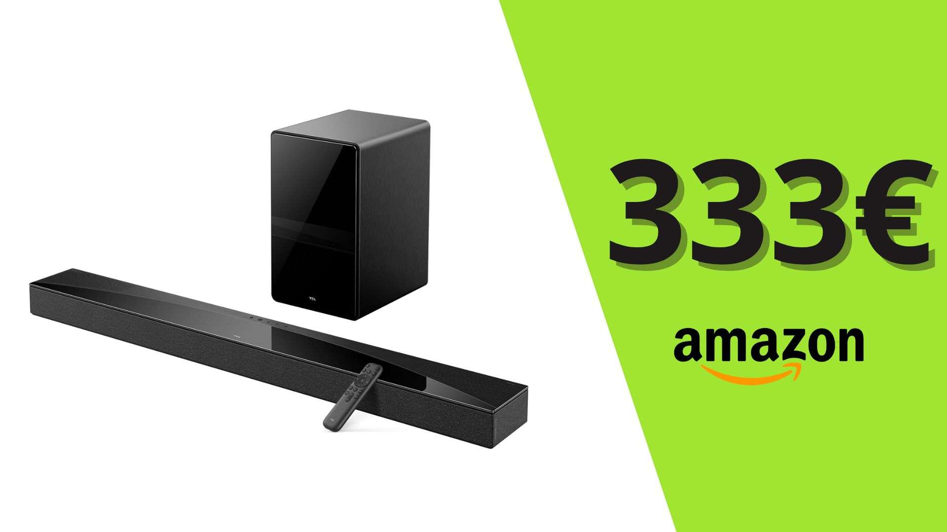 Soundbar TCL Q75H in offerta: il prezzo crolla da 440 a 333 euro (-22%)