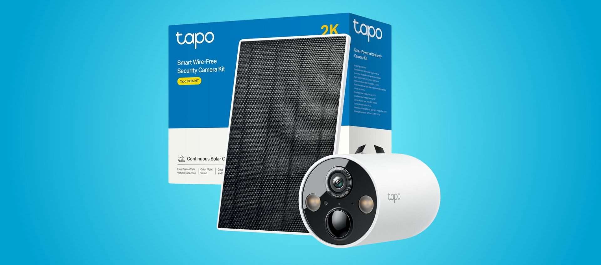 Tapo C425 KIT: telecamera Wi-Fi con alimentazione solare a meno di 90€