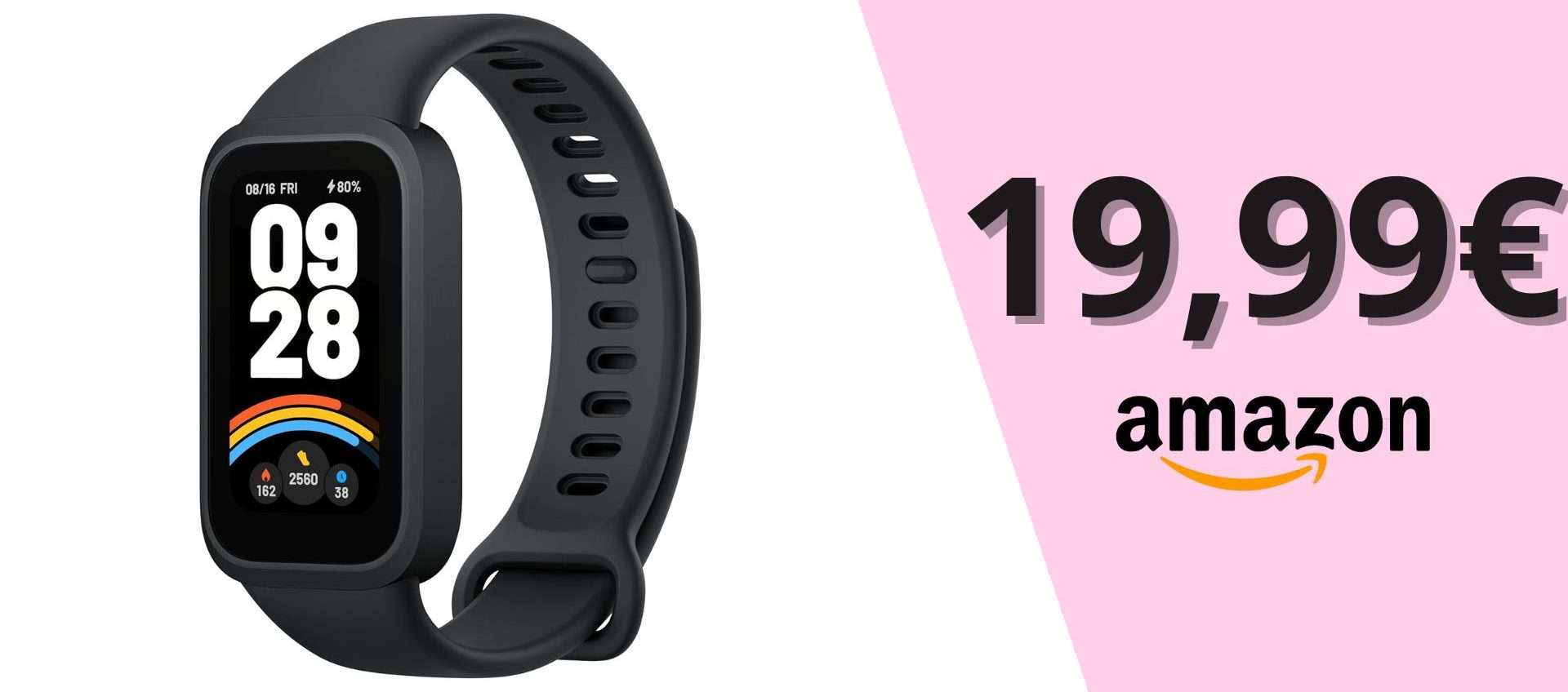 Xiaomi Smart Band 9 Active a soli 23,99€ con sconto dell'11%!