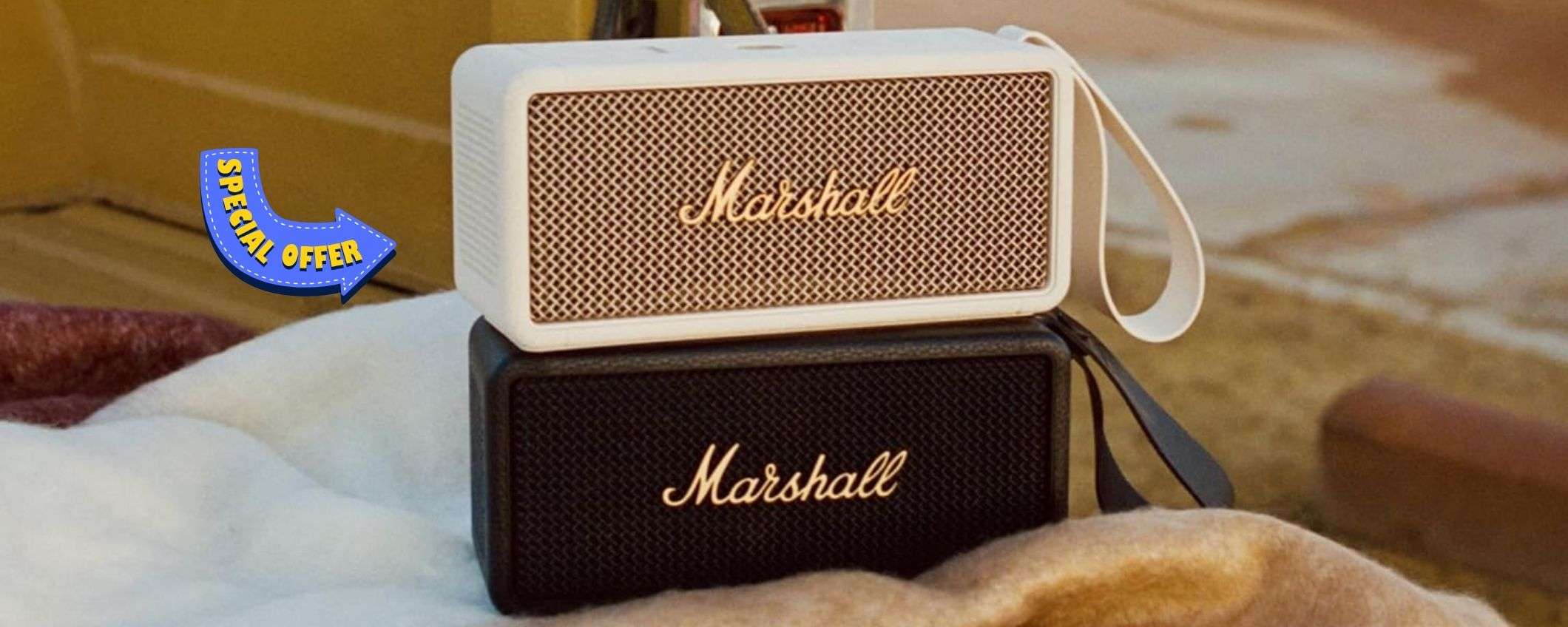 Marshall Kilburn II, la cassa Bluetooth portatile con 20 ore di autonomia, solo su Amazon al 24% di sconto